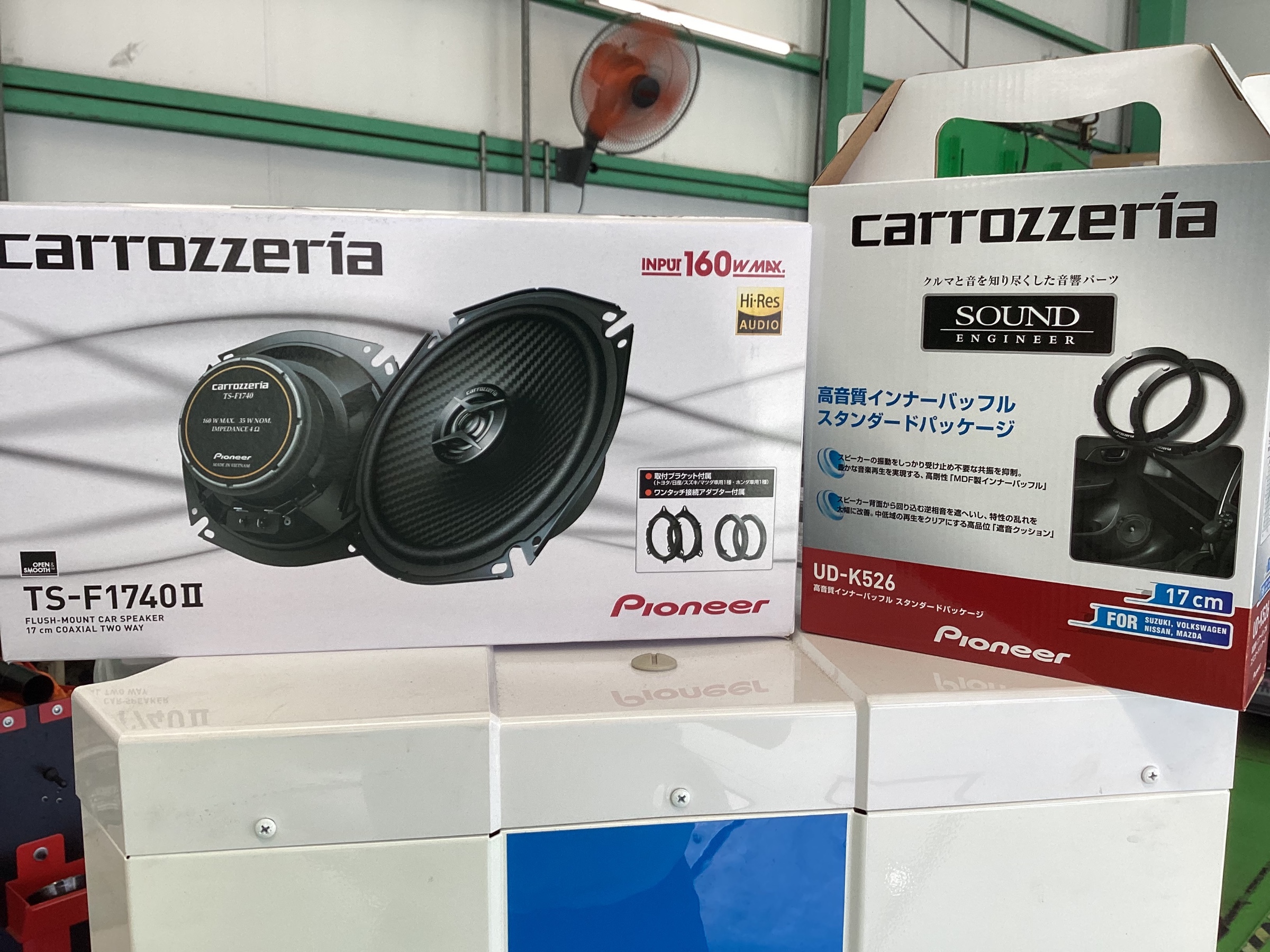 ⑫前ラパン(HE22S) 社外 スピーカー+純正ブラケット+純正車種別