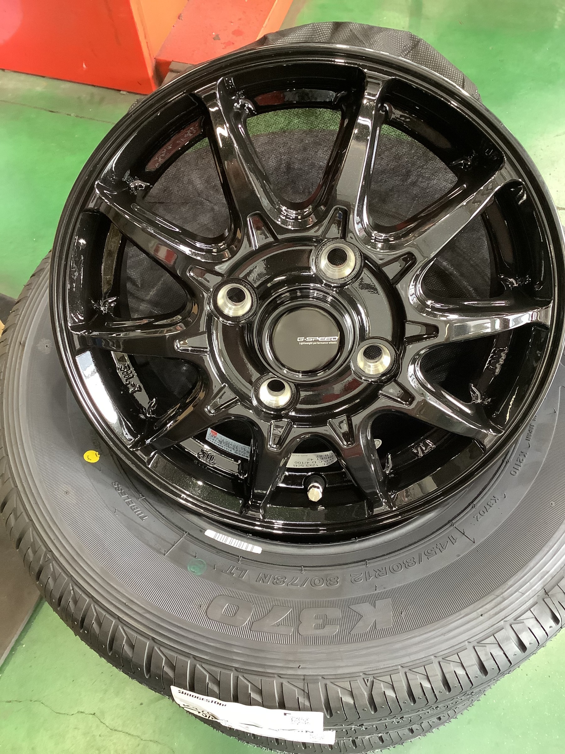 12インチマルチスチールホイール+スタットレスタイヤ 4本セット