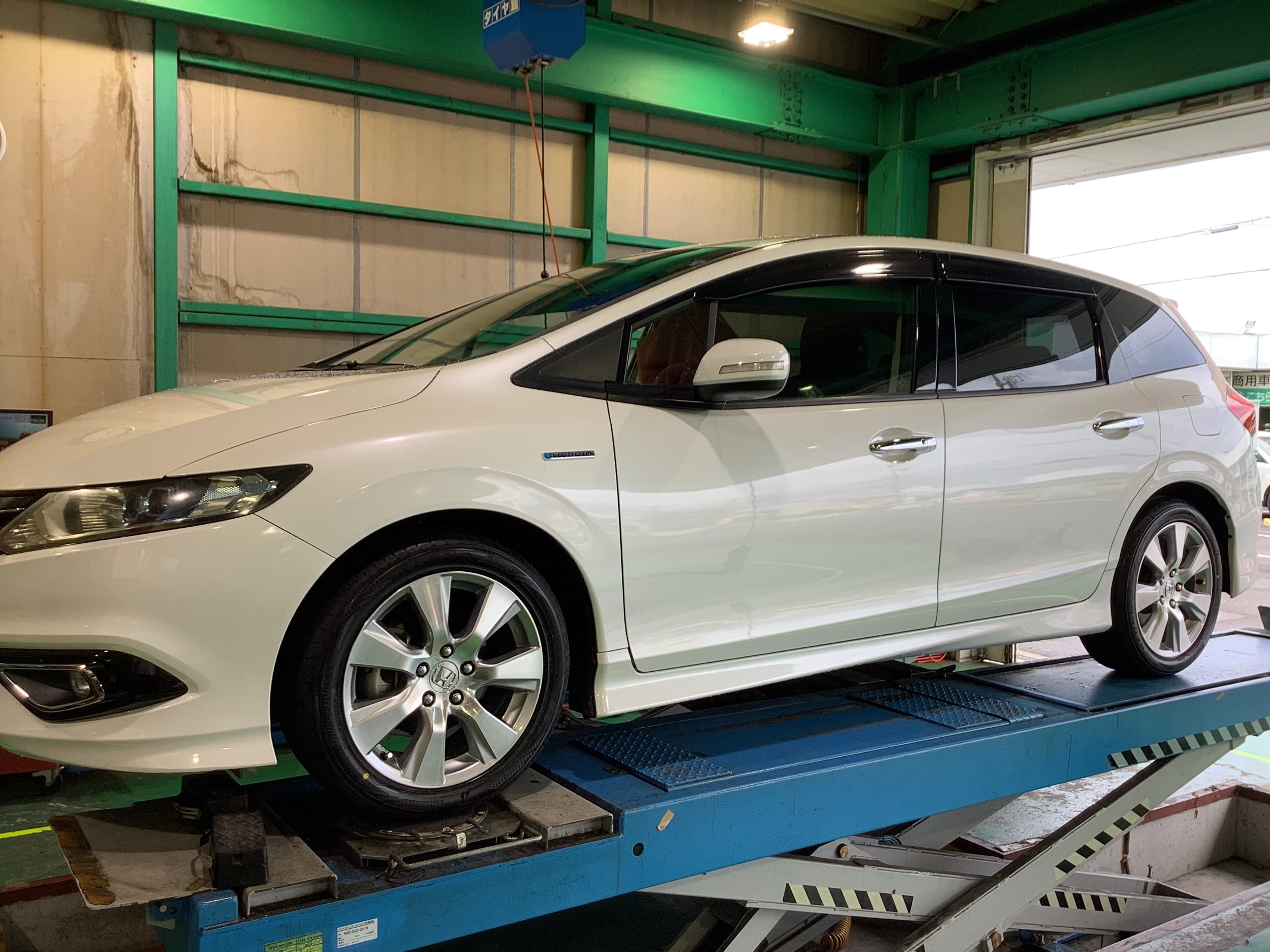 新品タイヤ装着後の画像