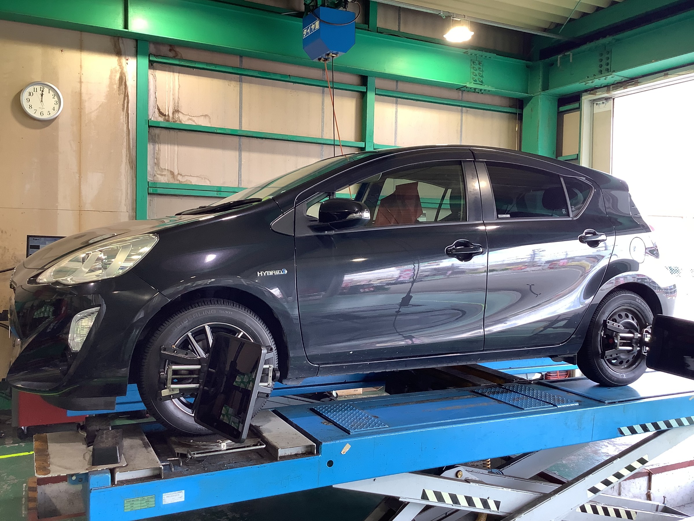 新品タイヤ装着後の画像