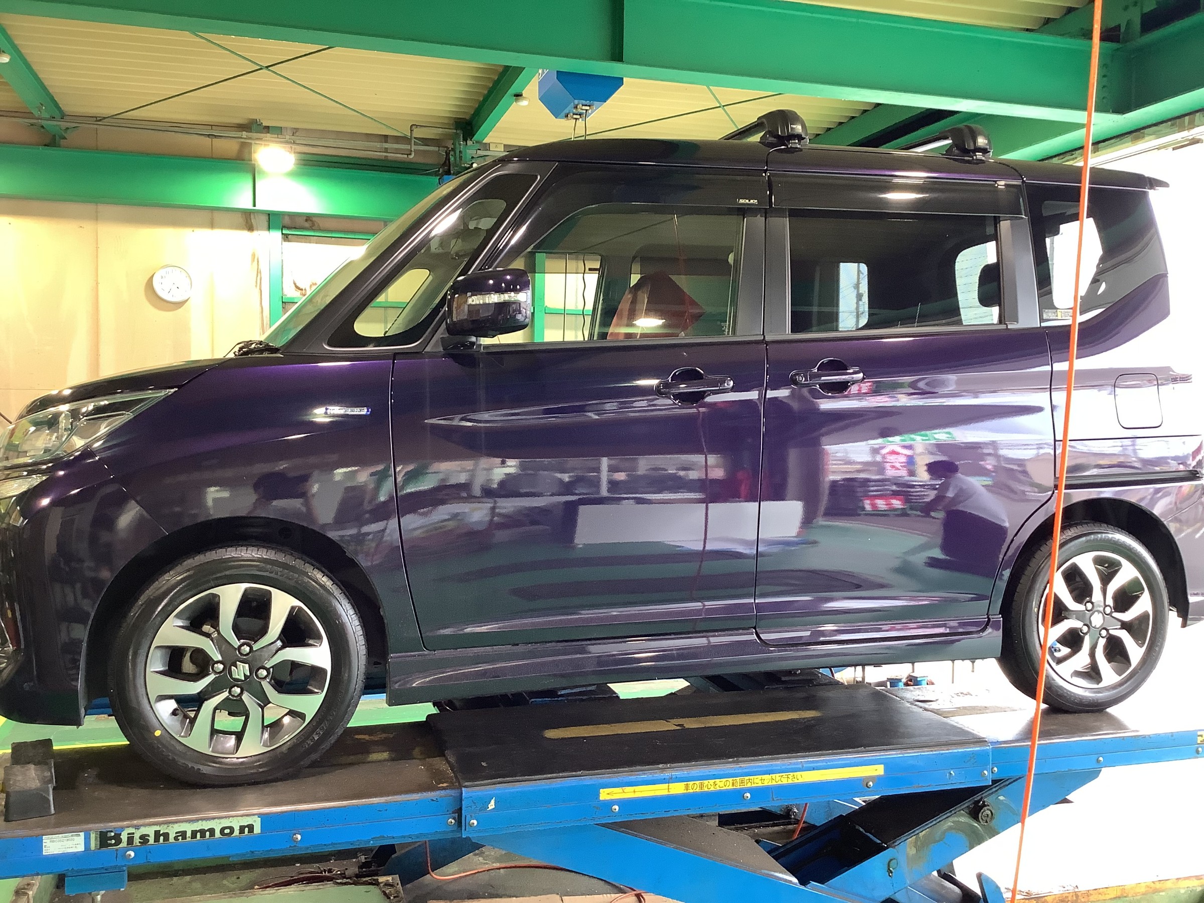 新品タイヤ装着後の画像