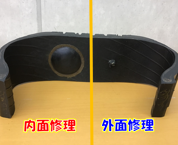 パンク修理方法サンプル