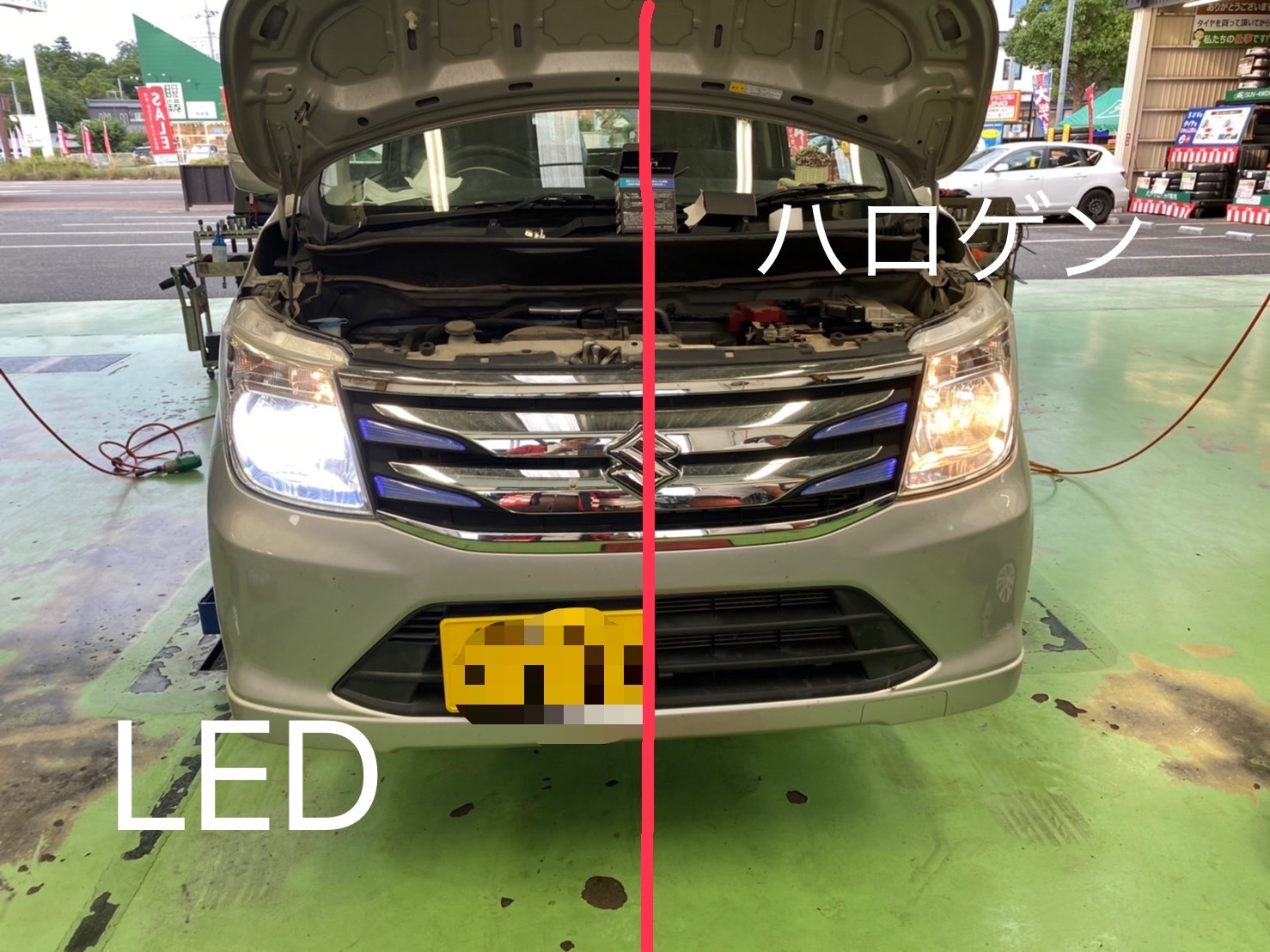 スズキワゴンR 右ヘッドライトハロゲン