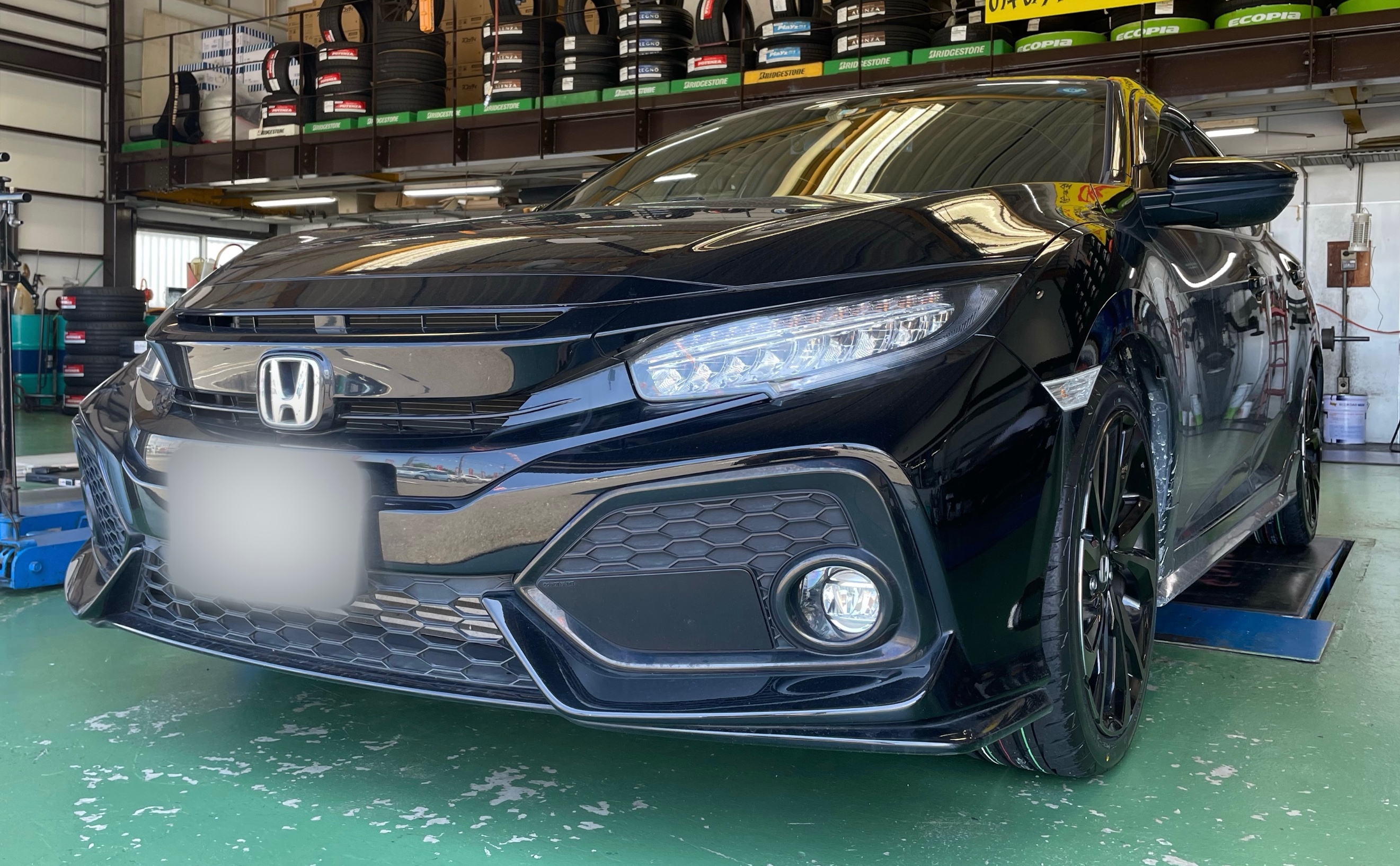 シビック(FK7) タイヤ交換 POTENZA RE004 | ホンダ シビック タイヤ