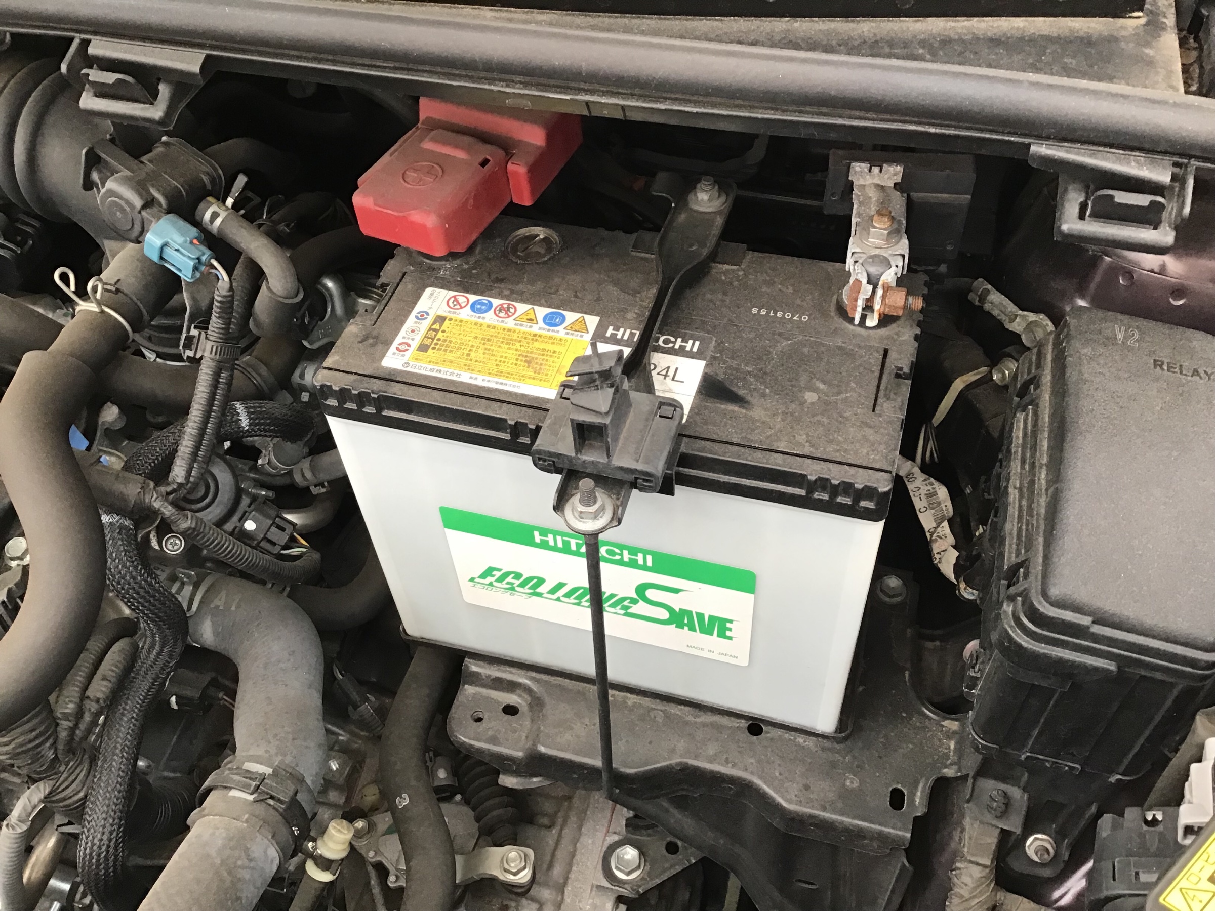 トヨタ ラクティス P100系 バッテリー交換 トヨタ ラクティス メンテナンス商品 サービス事例 タイヤ館 イオンタウン稲毛長沼 タイヤからはじまる トータルカーメンテナンス タイヤ館グループ