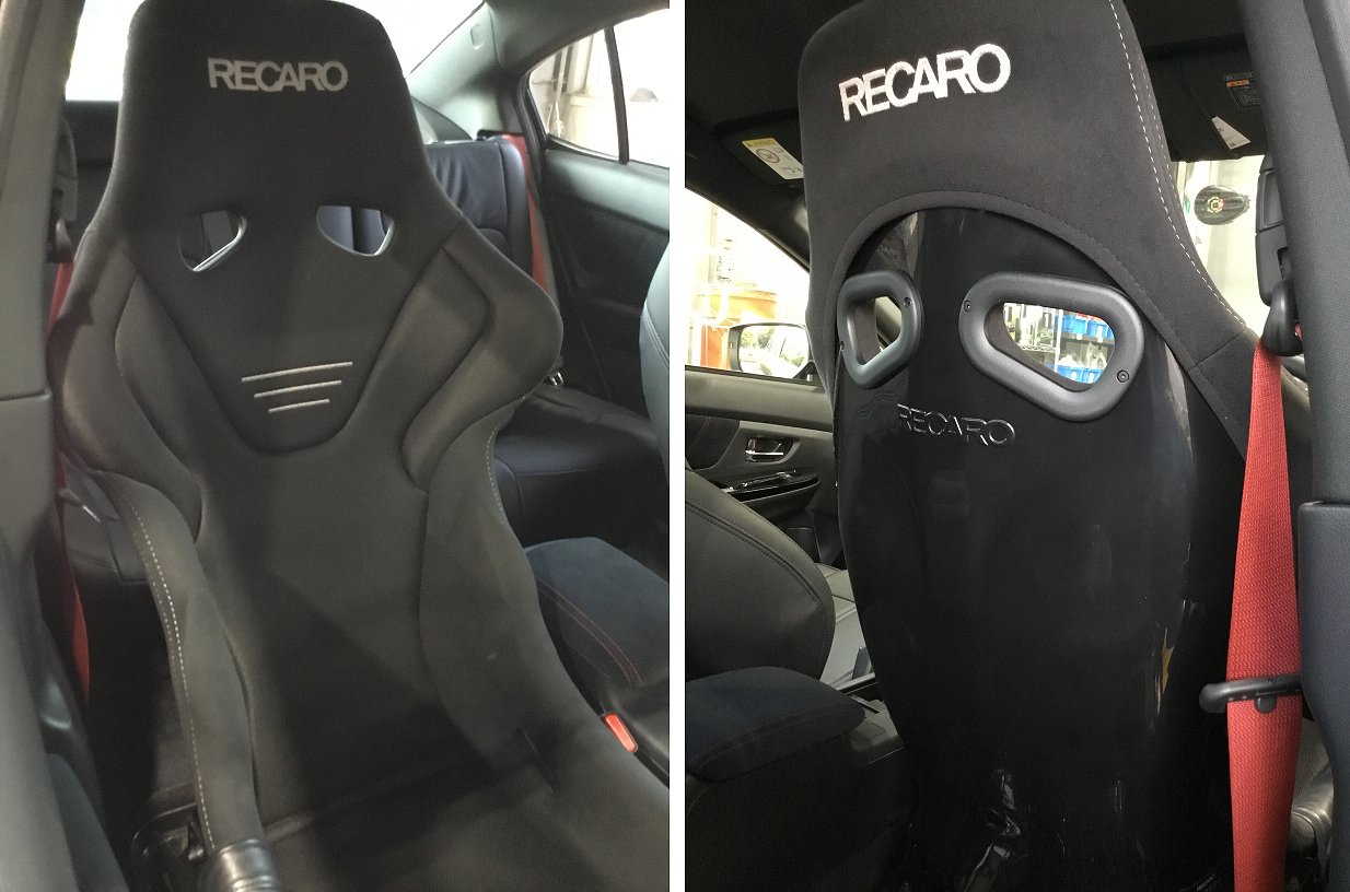 WRX STI レカロ バケットシート＆シートカバー取付 | スバル WRX STI