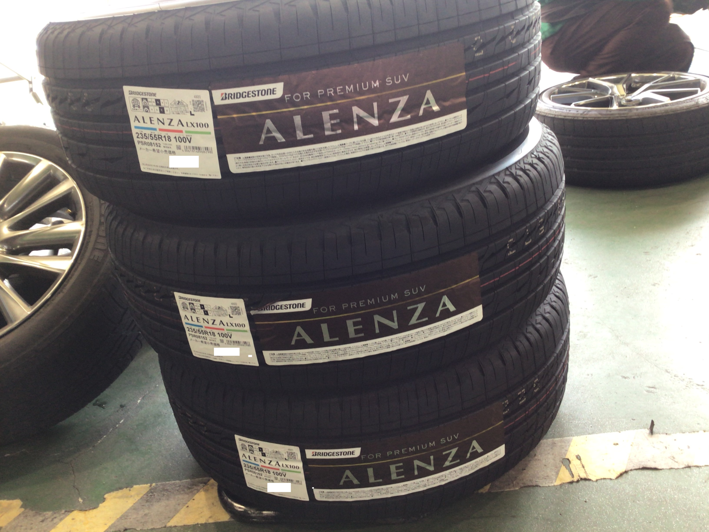 信用 ALENZA LX100 235 55R19 101V 日本製 4本セット ブリヂストン