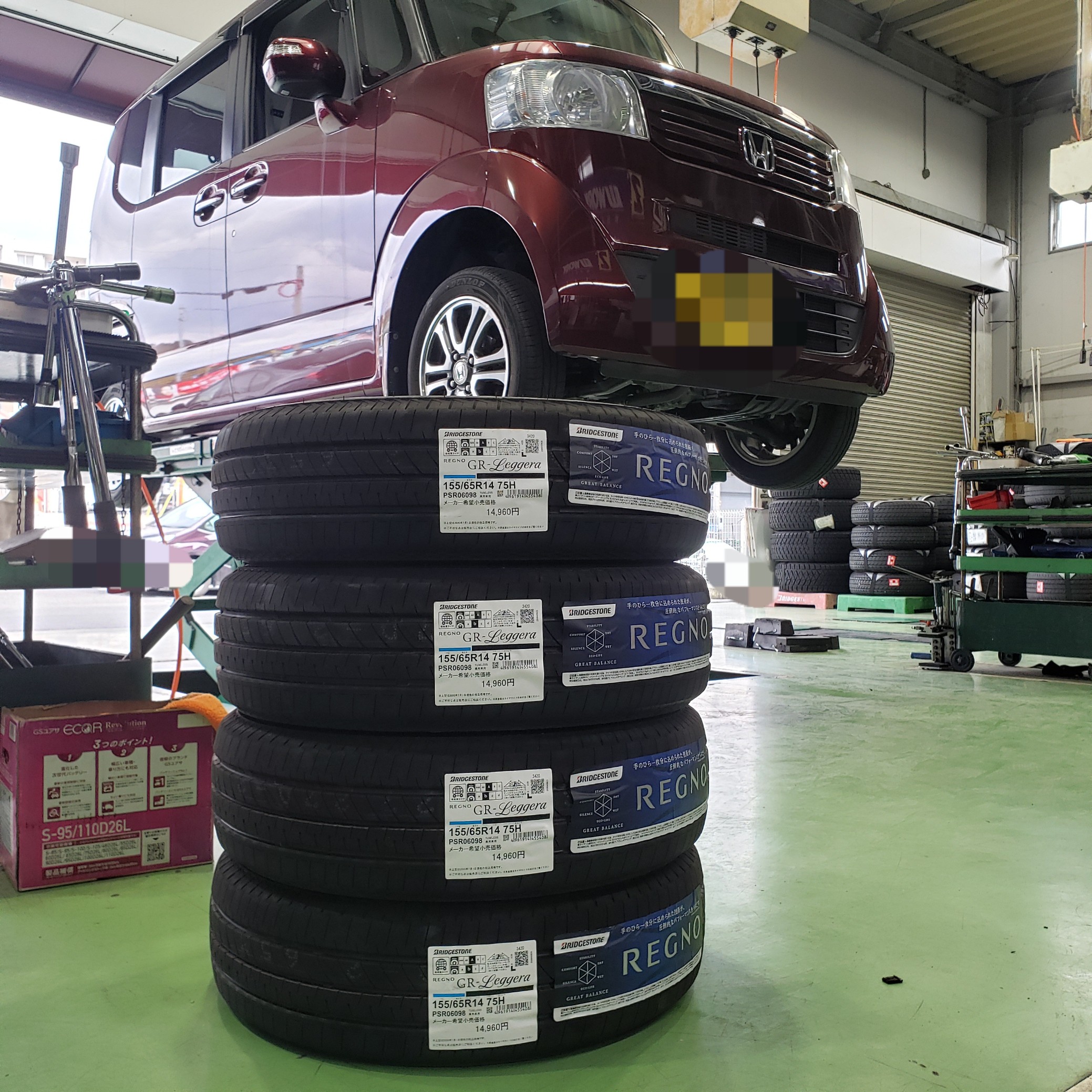 ホンダ N Box タイヤ交換しました 技術サービス施工事例 タイヤ館 福岡東 タイヤからはじまる トータルカーメンテナンス タイヤ 館グループ