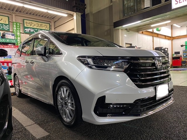 ホンダ RC2 オデッセイ】スタッドレスホイールセットを取り付け