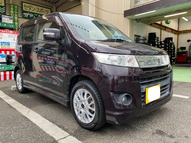 スズキ MH23S ワゴンRスティングレー】スタッドレスホイール