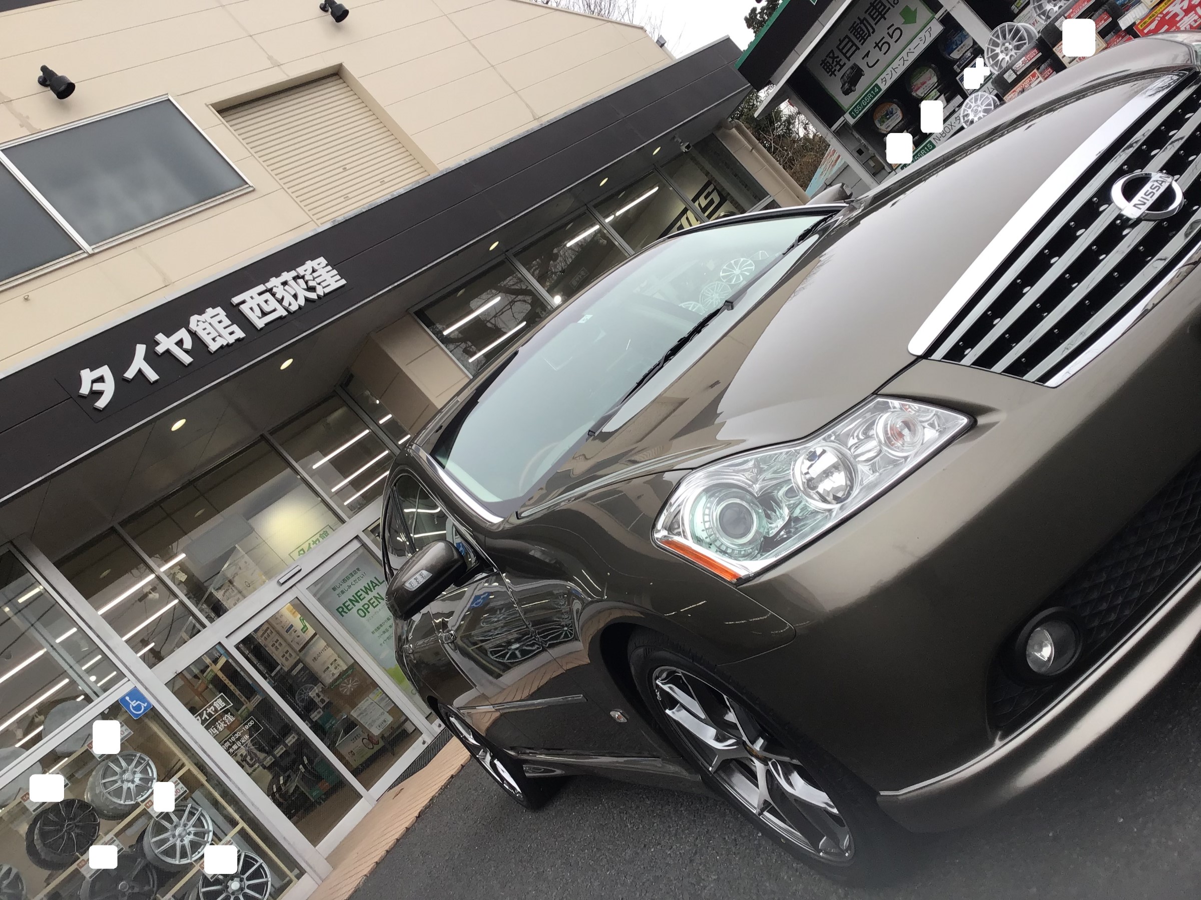 日産 フーガ ホイールセットお取り付け | 日産 フーガ タイヤ タイヤ
