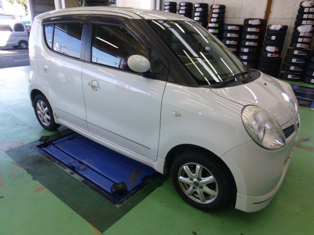 ニッサン MG22S モコ】ベルト交換を行いました。 | 日産 モコ その他 その他 > 一般修理 定期点検 ボディコーティング | サービス事例 |  タイヤ館 阿見 | 茨城県のタイヤ、カー用品ショップ タイヤからはじまる、トータルカーメンテナンス タイヤ館グループ