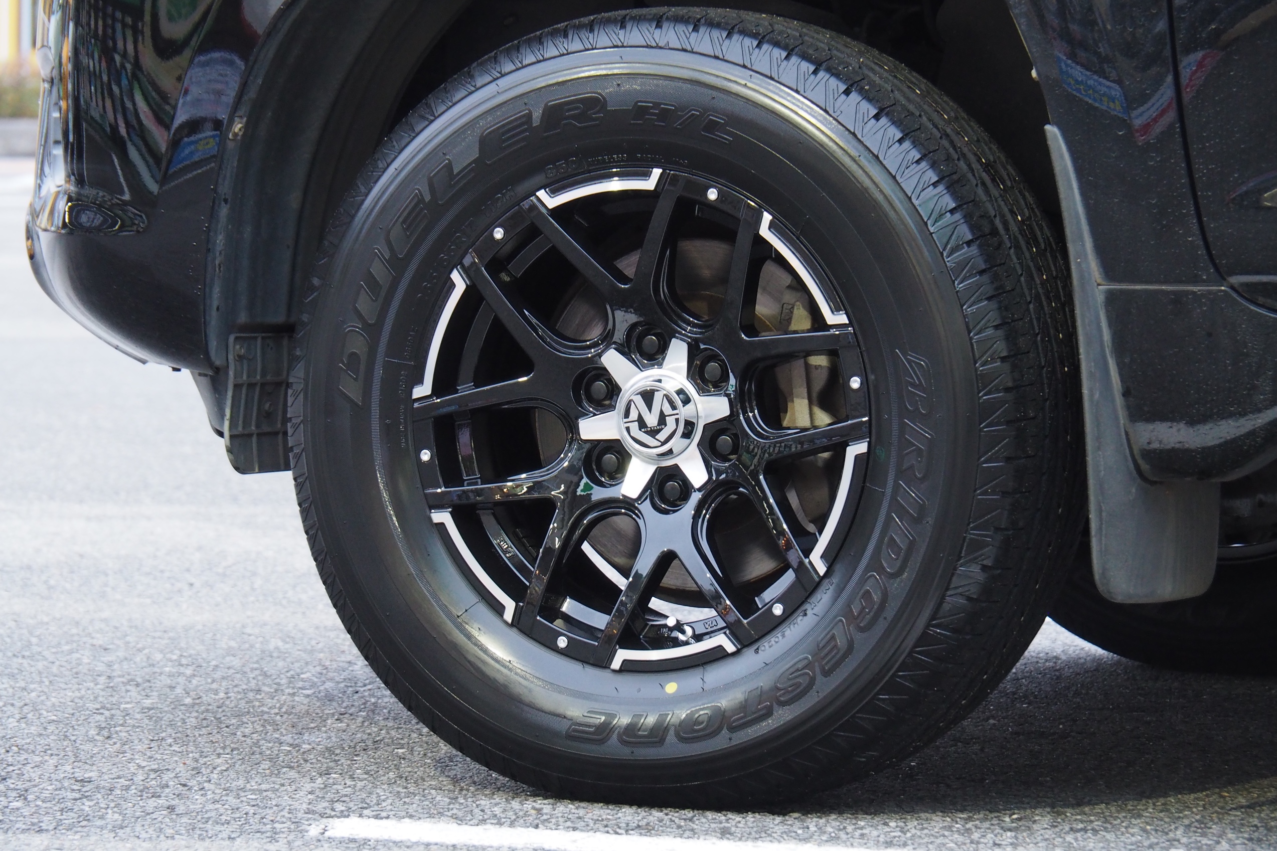 自動車タイヤ/ホイール タイヤ/ホイールセット プラド 2020年製MAD CROSS 17インチ ホイールノーマルタイヤセット 