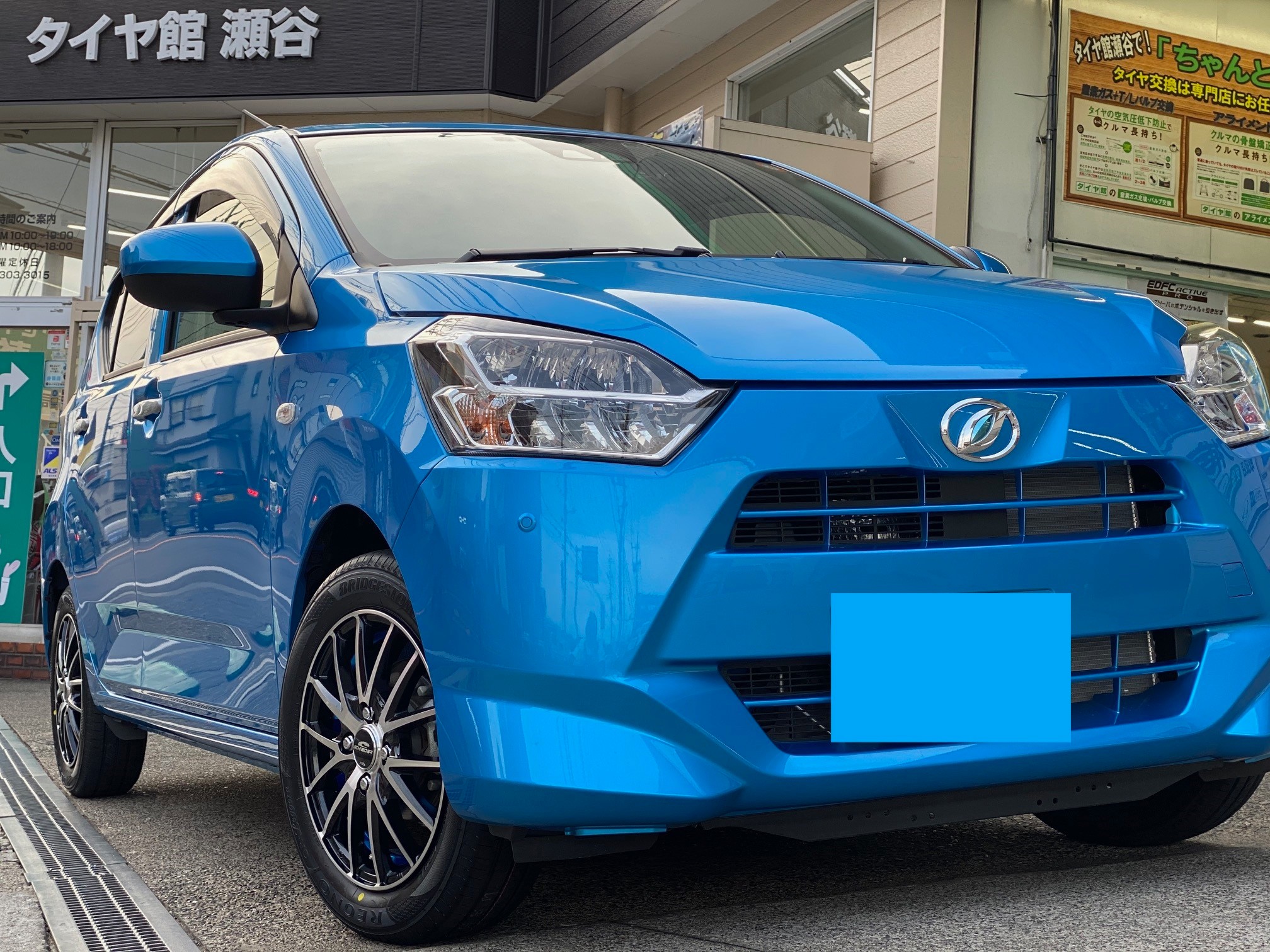 ミライース（代車） シュナイダーRX27+レグノGR-レジェーラ 14インチ
