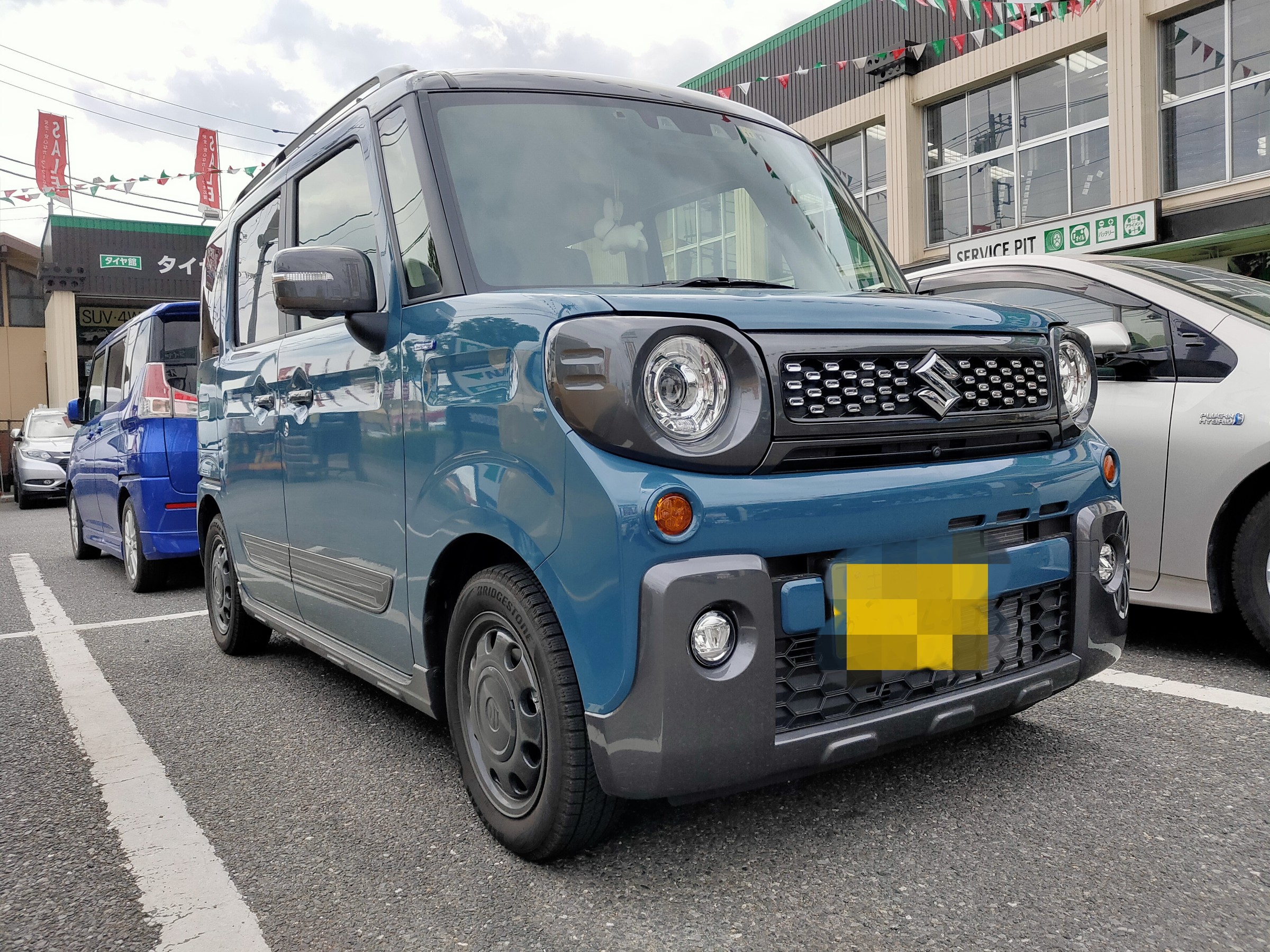 スズキ スペーシアギア（MK53S）】タイヤ・ホイールセット取付を行い
