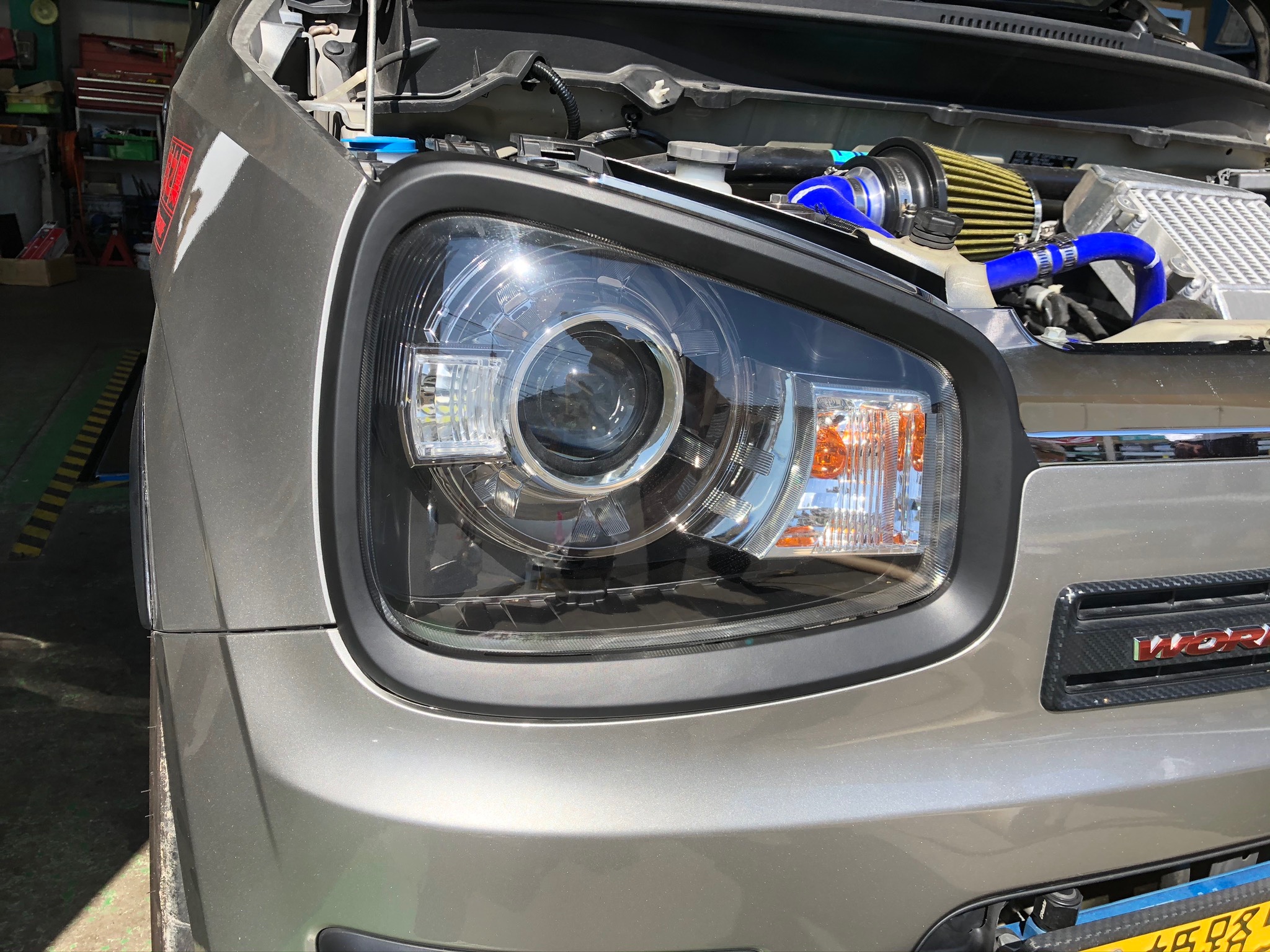 HA36Sアルトワークス ラッピングandエアロ取り付け(o^^o) | 店舗