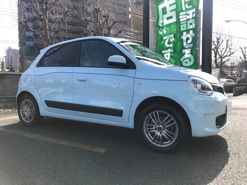 トゥインゴSに装着 スタッドレス 165 65 R15/185 60 R15 ○良品!! MAK 15