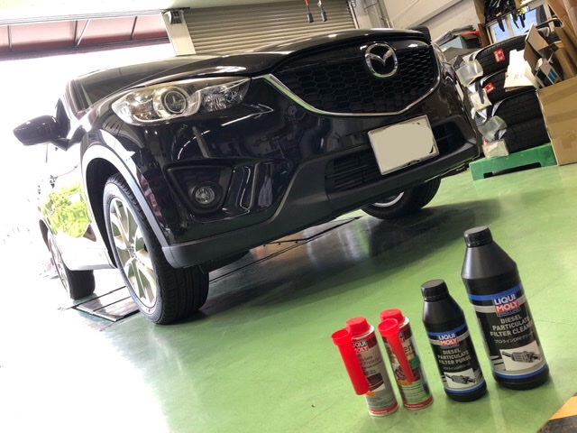 マツダ Cx 5 Dpfクリーニング施工をしました マツダ Cx 5 メンテナンス商品 技術サービス施工事例 タイヤ館 福岡東 タイヤからはじまる トータルカーメンテナンス タイヤ館グループ