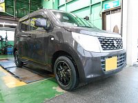 スズキワゴンRに装着 スタッドレスタイヤとアルミのセット Amazon | 【適合車種:スズキ ワゴンR スティングレー(MH34S