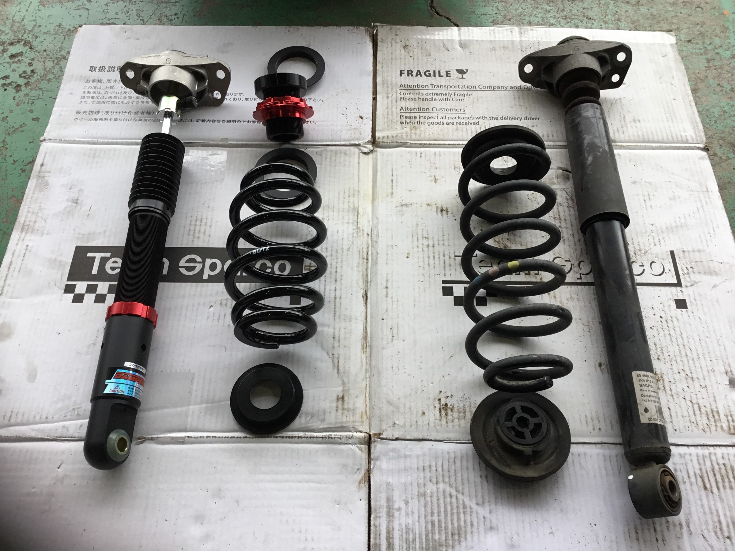 ゴルフ Gti 車高調整式サスペンションのお取り付け アライメント調整 フォルクスワーゲン ゴルフ6 Gti その他 パーツ取付 サスペンション取付 技術サービスブログ タイヤ館 鎌ヶ谷 千葉県のタイヤ カー用品ショップ タイヤからはじまる トータルカー