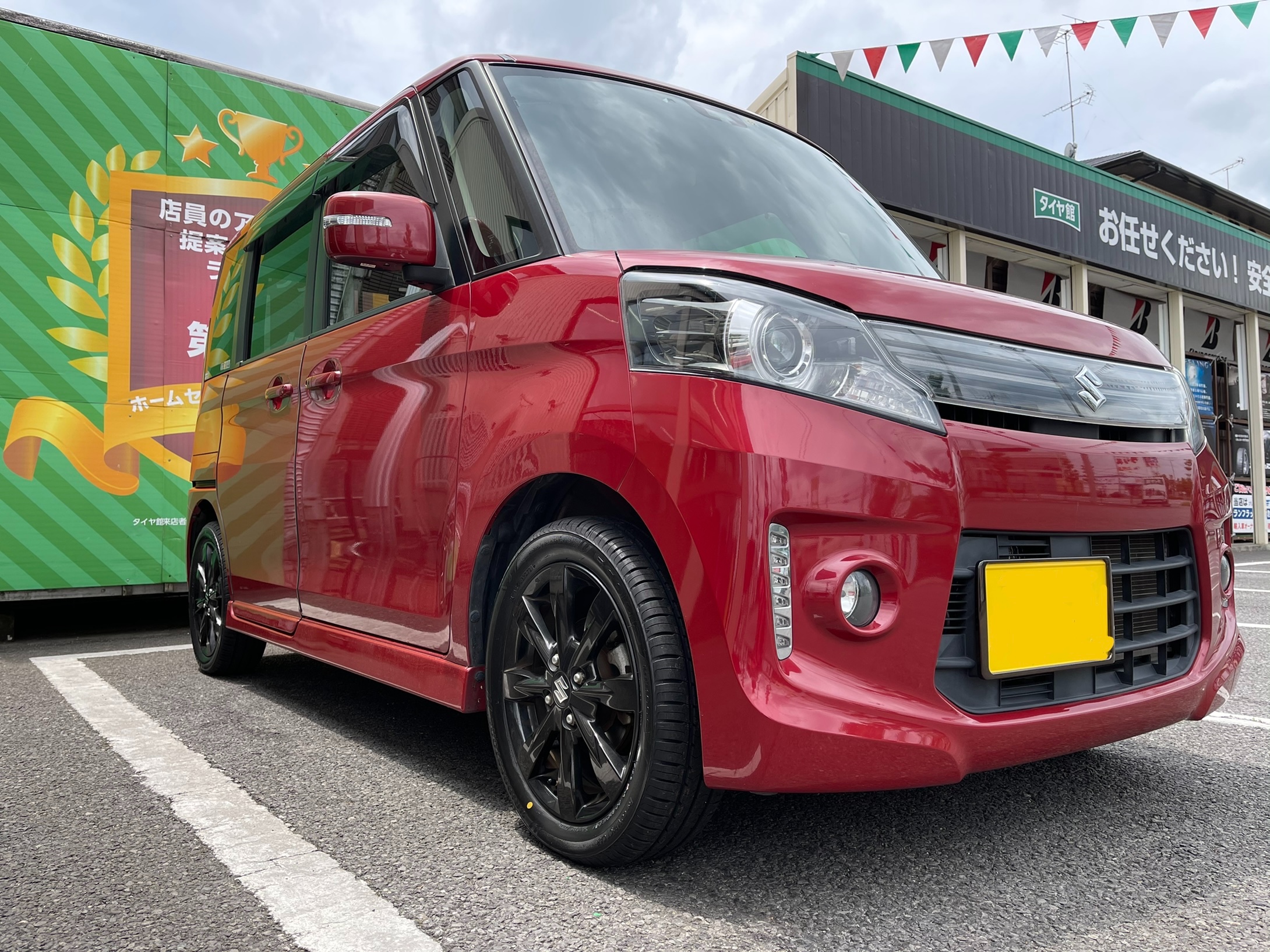 スズキ・スペーシアカスタム・MK32S】タイヤ交換 / ECOPlA NH100C