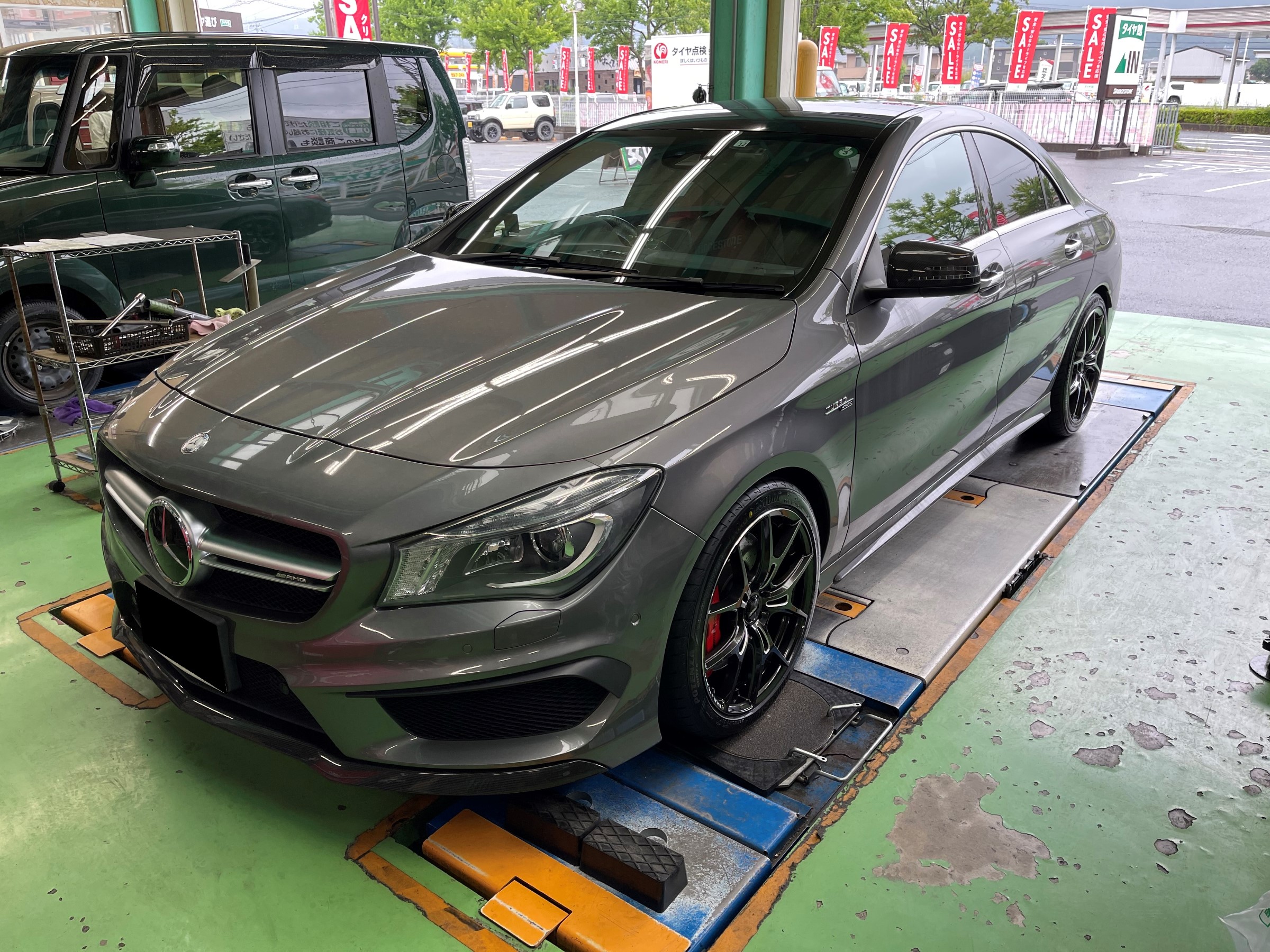 新車外し 美品】メルセデスAMG C118 CLA45 純正 19in 9J +52