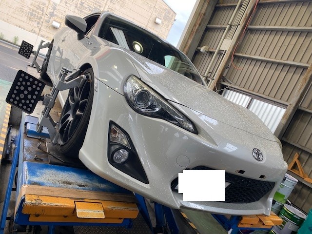トヨタ８６ Tein車高調取付 アライメント実施 サービス事例 タイヤ館 鹿屋 タイヤからはじまる トータルカーメンテナンス タイヤ館グループ