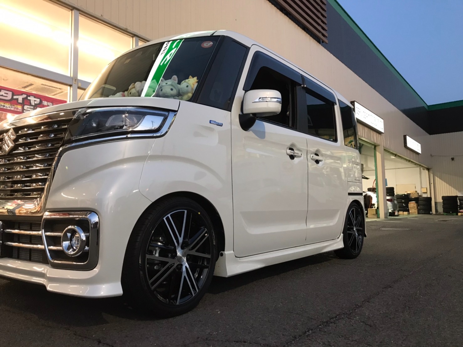 スペーシアカスタム 車高調＆アルミSET取付♪ | 店舗おススメ