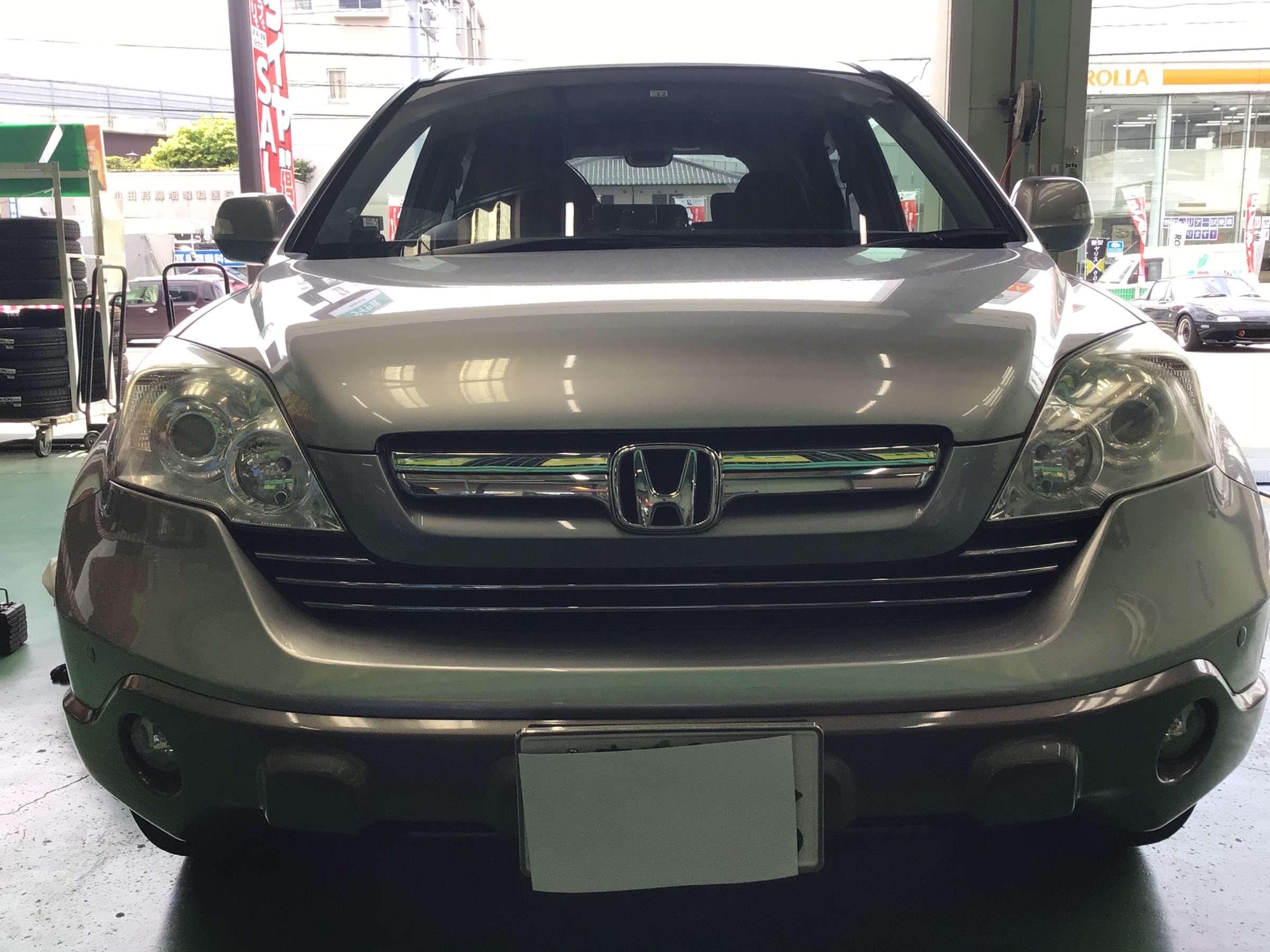 ホンダ ＲＥ４型 ＣＲ-Ｖ 夏タイヤ交換＆アライメント調整 | ホンダ CR