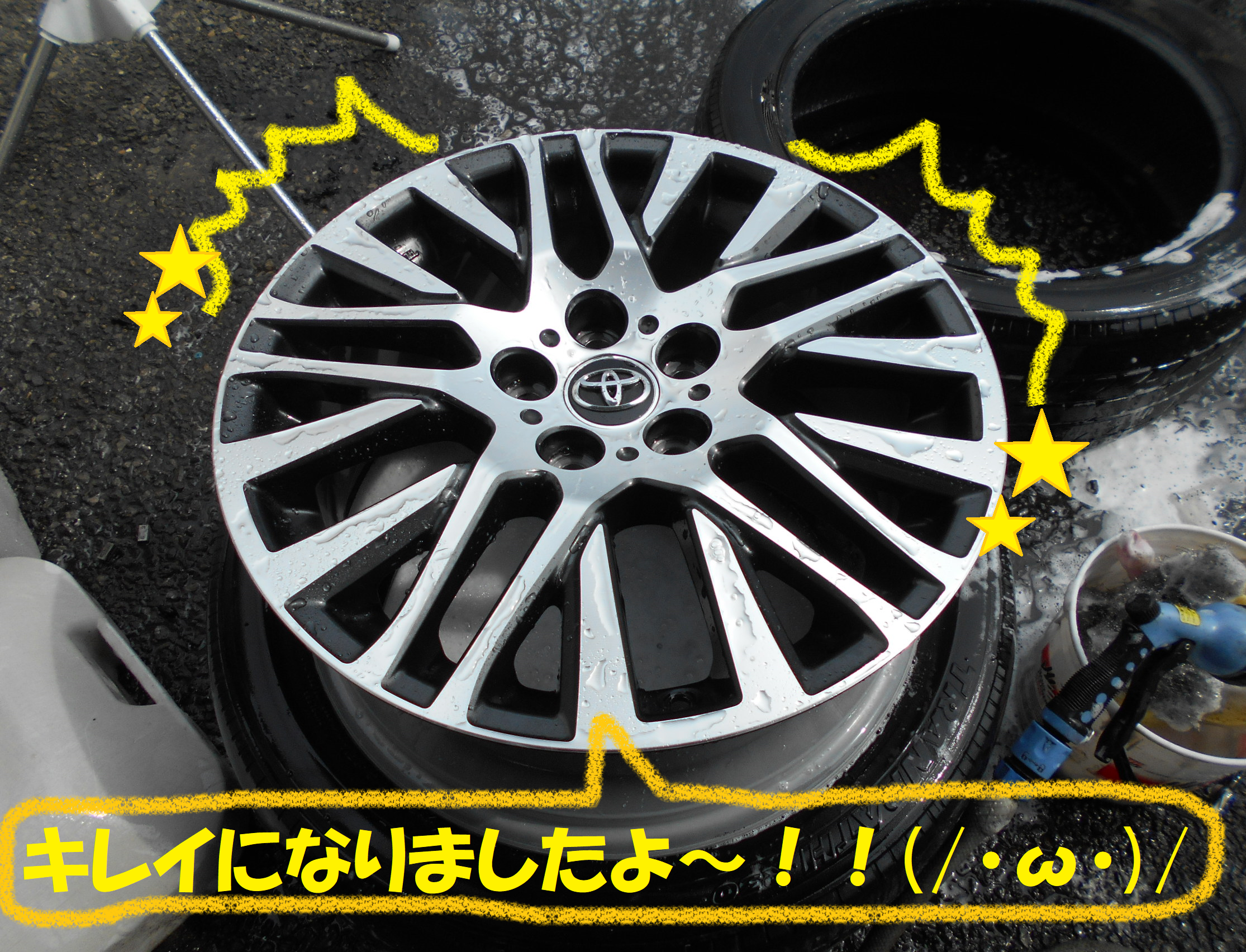 トヨタ：ヴェルファイア】30系 「タイヤ交換作業です！！」 （前編