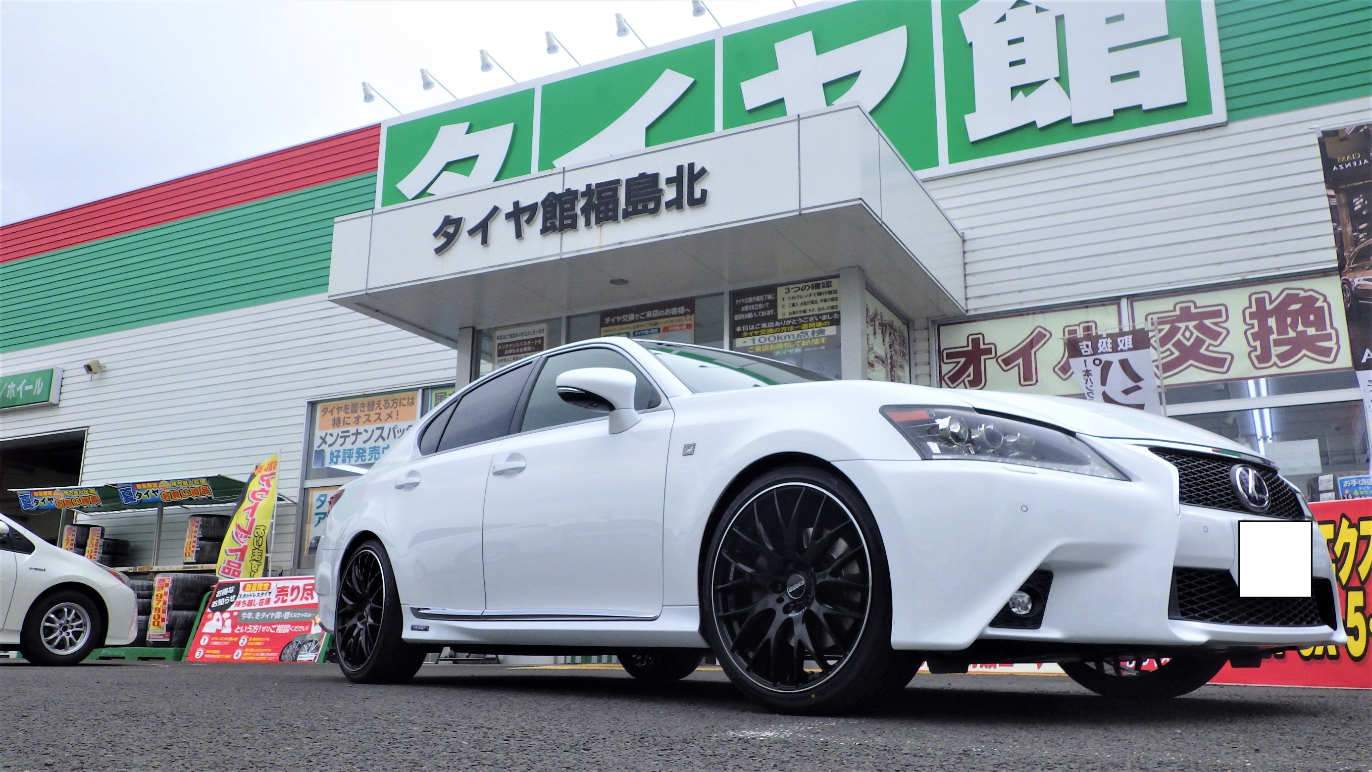 ☆LEXUS GS RAYS HOMURA 2X9 Puls グロッシーブラック/リムエッジDMC
