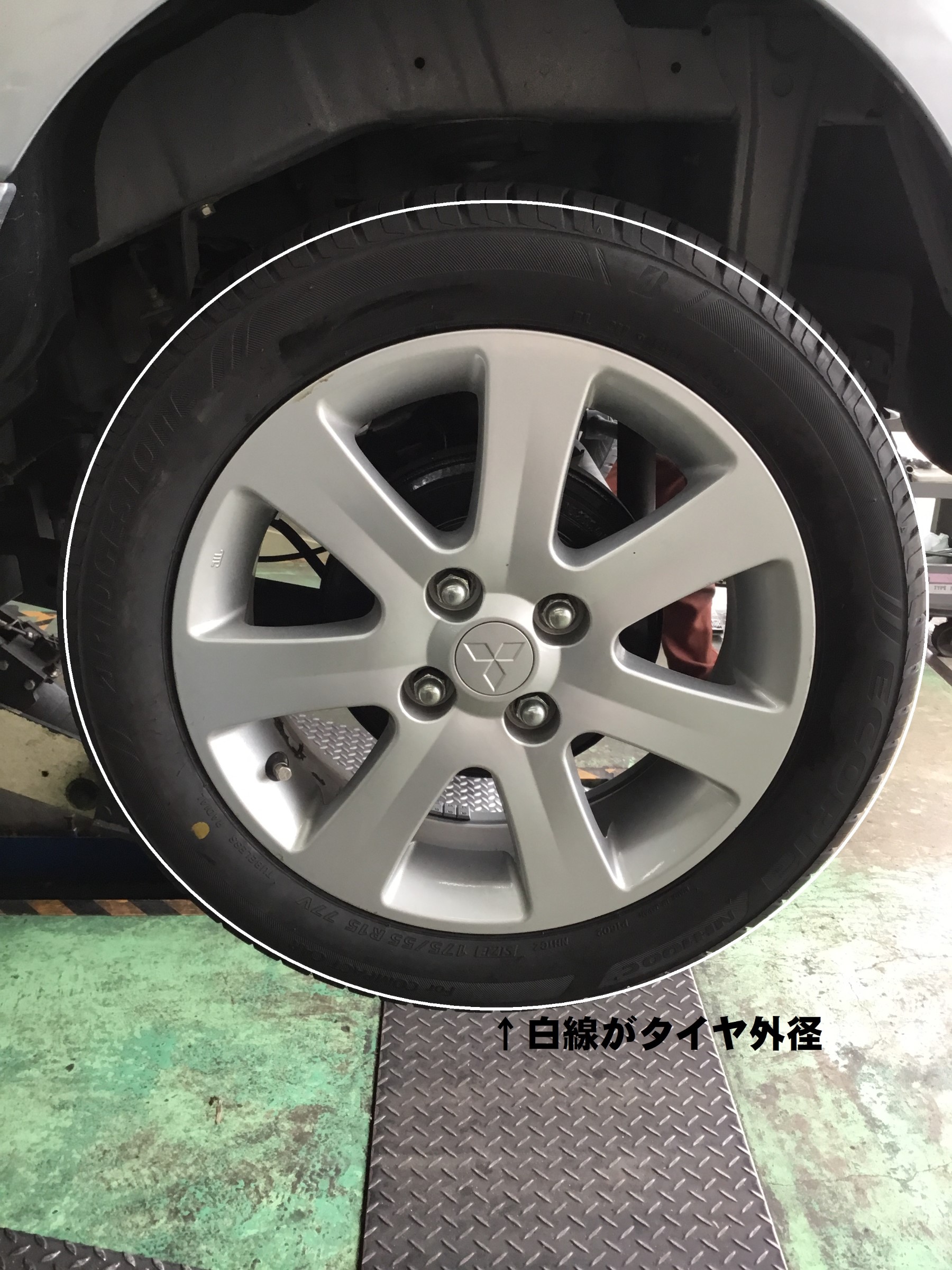 三菱アイ アイミーブ純正ホイール車のパーツ タイヤ、ホイール