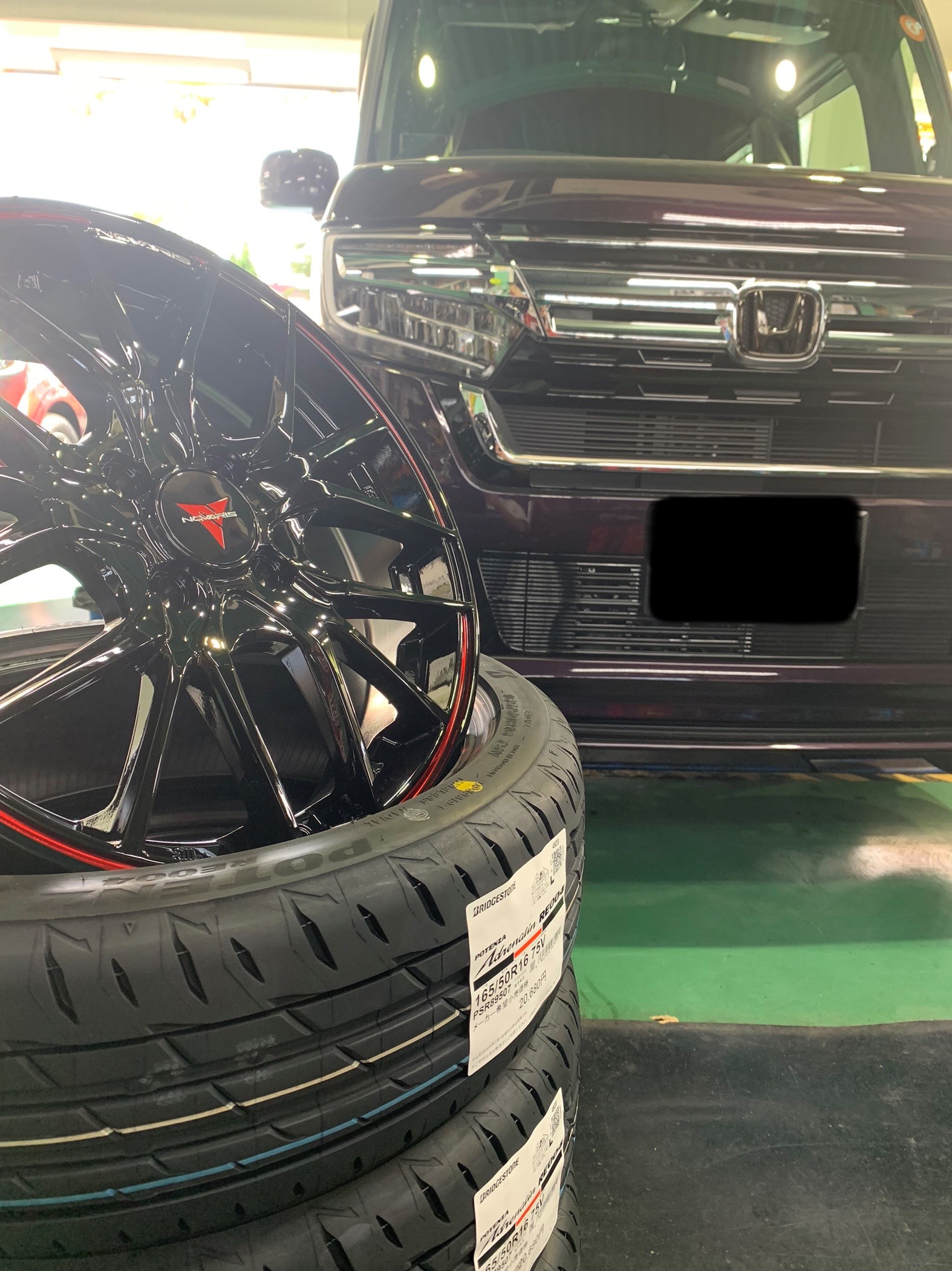 N-BOX(JF3)×weds NOVARIS R-SH＋POTENZA RE004 | サービス事例