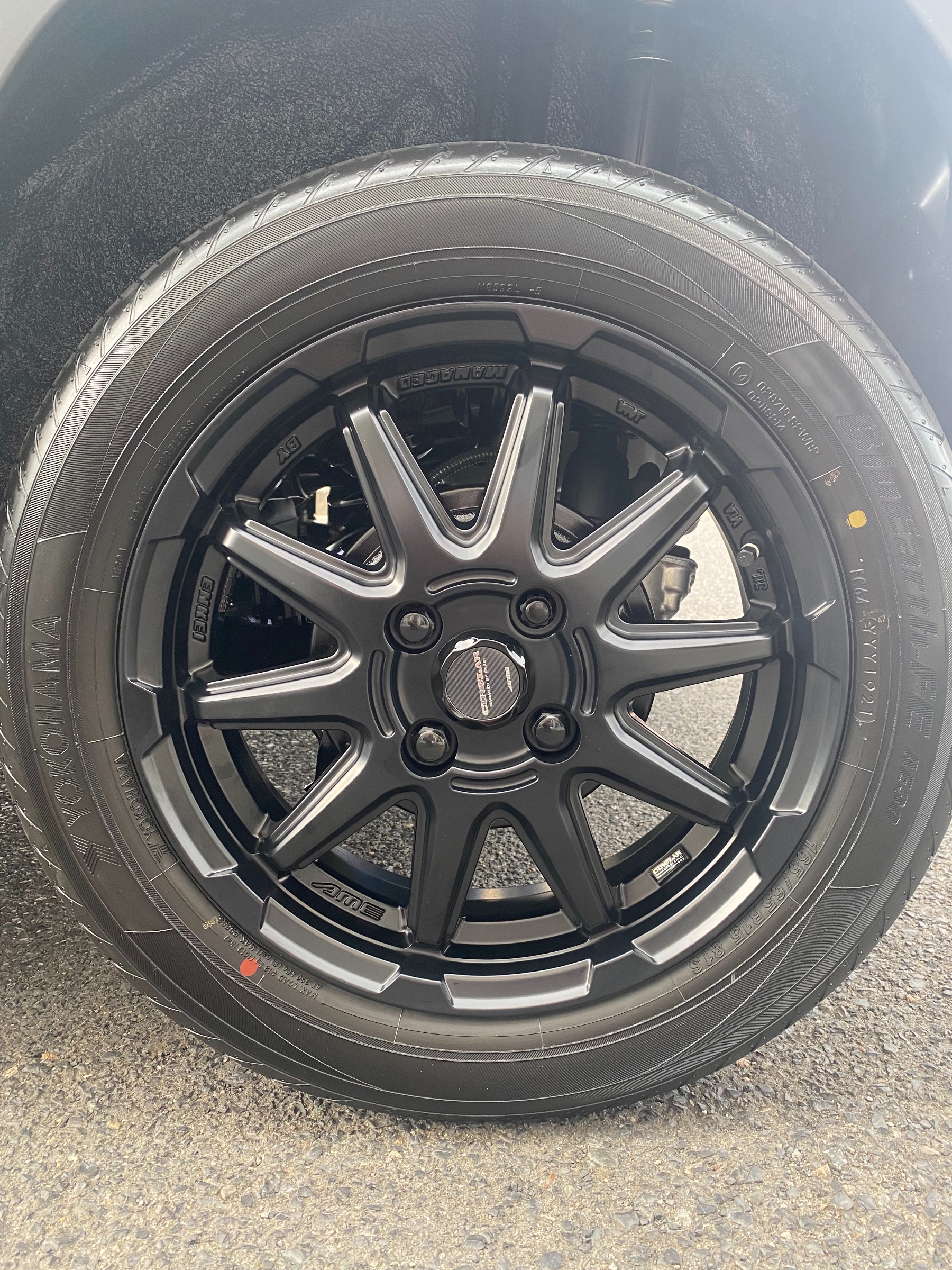 TUFF A.T. T06 タフAT 社外ホイール 16インチ 4本 8J8HPCD165.1+10 ブラック ハマー ダッジ等　(MHA504)クレジットカード QRコード決済可能 TUFF A.T. T06 タフAT 社外ホイール 16インチ 4本 8J8HPCD165.1+10