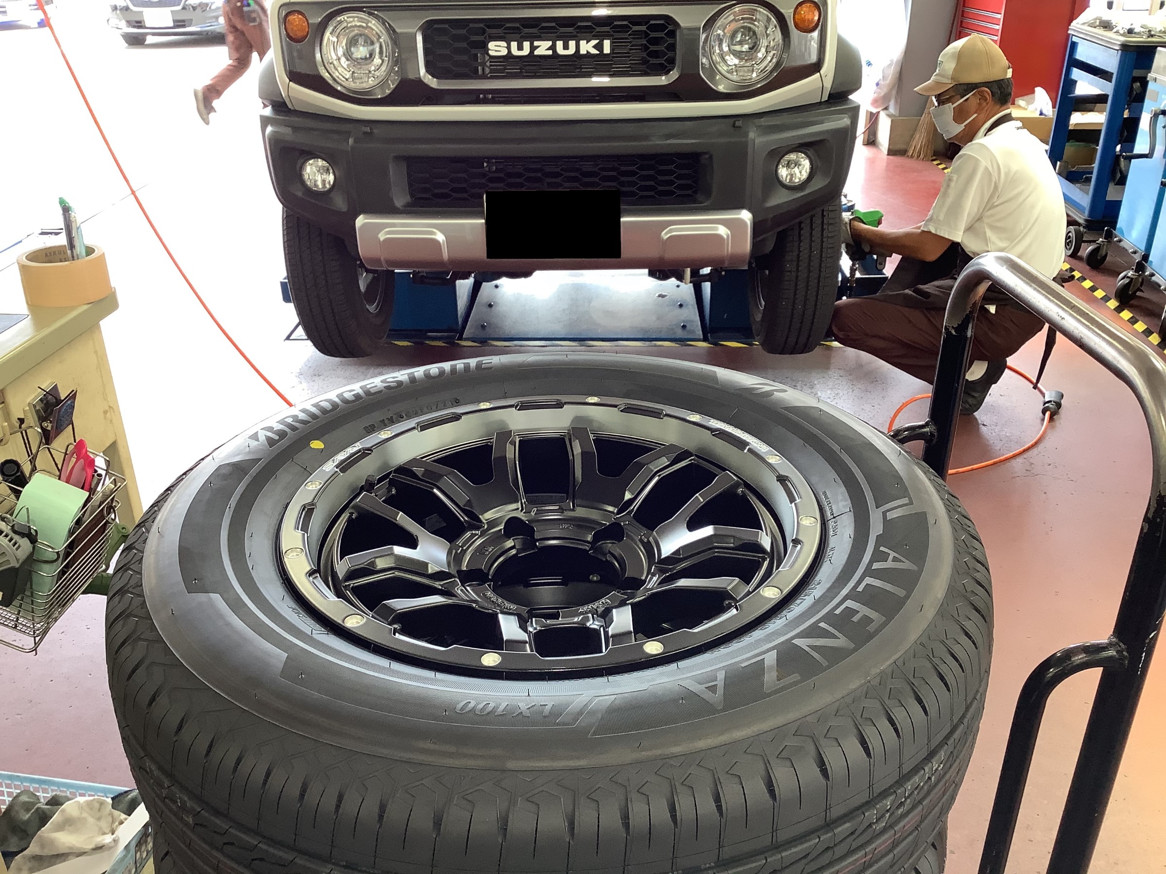 ジムニーシエラ RAYS DAYTONA F6 BOOST 装着致しました