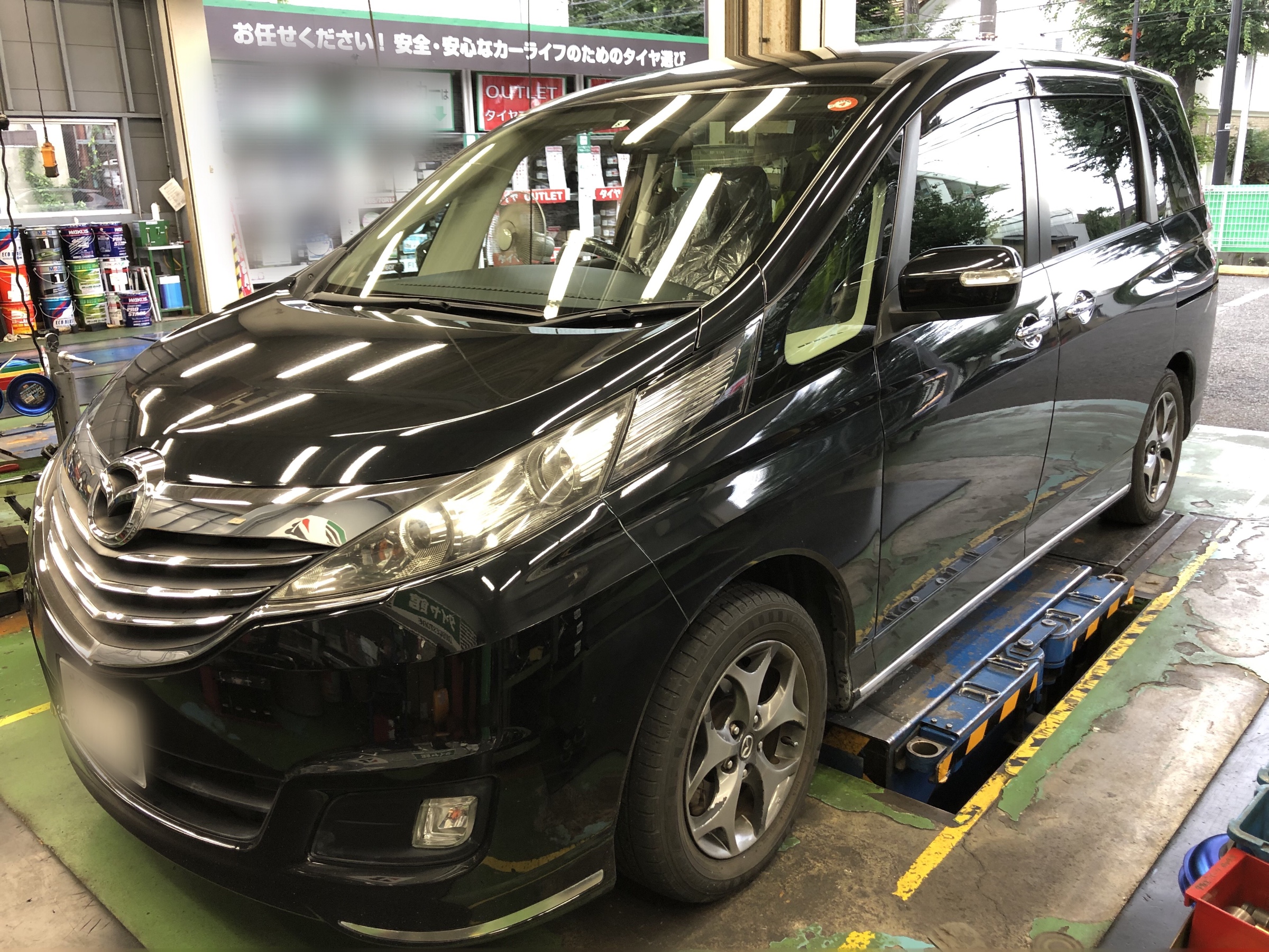 マツダ ビアンテ タイヤホイールセット取付 | マツダ ビアンテ