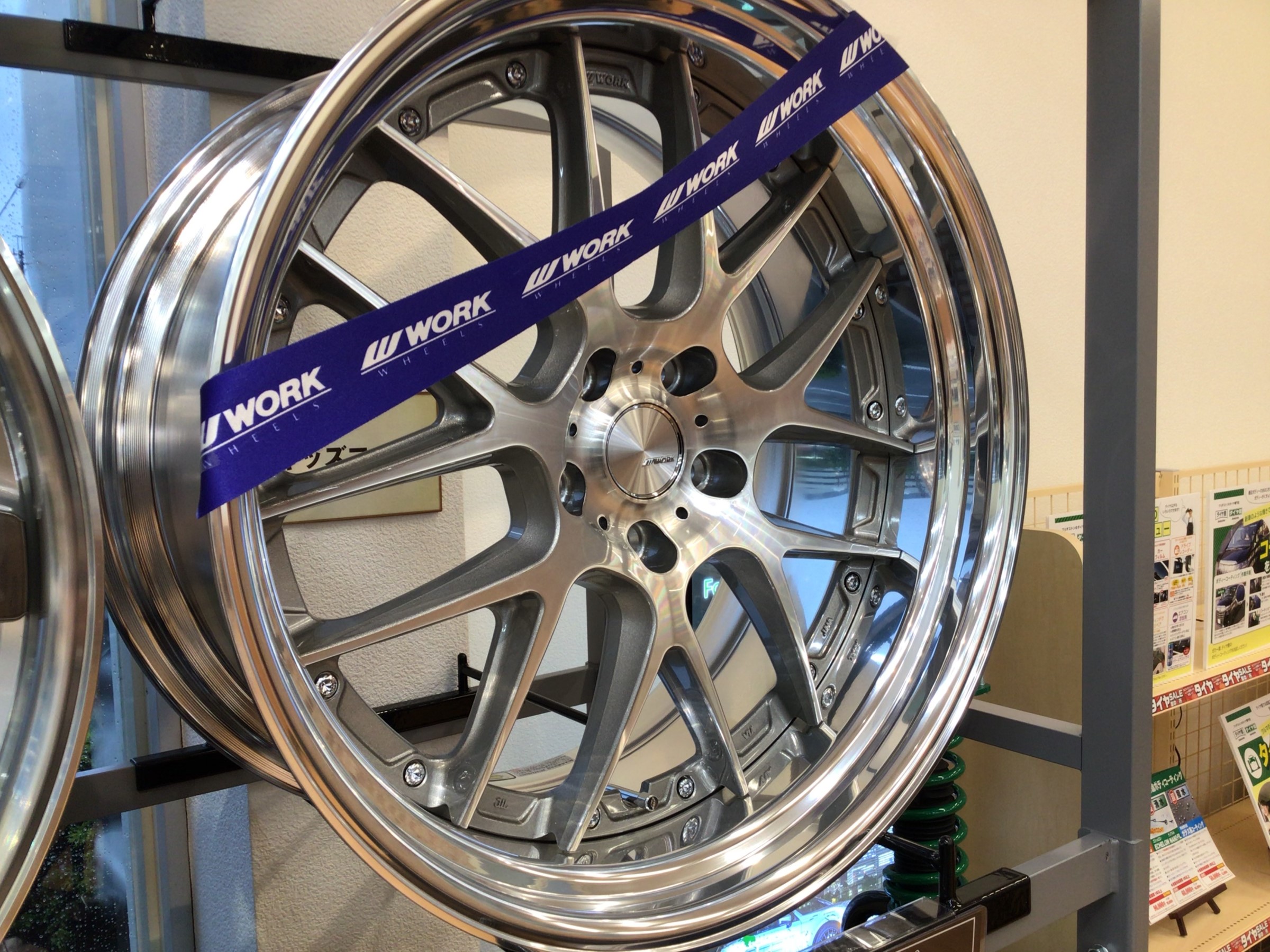WORK 21インチ LANVEC LM7ホイール シルバー WORK 21インチ 9.5J ステップリム (REVERSE) STANDARD Adisk
