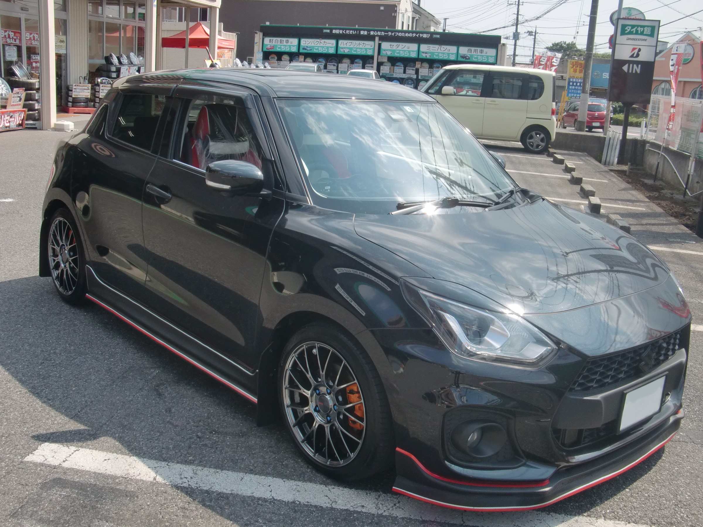Zc33s型スイフトスポーツ ローダウンサスペンション交換 アライメント調整 スズキ スイフトスポーツ その他 パーツ取付 サスペンション取付 技術サービスブログ タイヤ館 鎌ヶ谷 千葉県のタイヤ カー用品ショップ タイヤからはじまる トータルカー