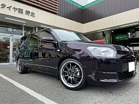 トヨタ「サクシード」にタイヤ・ホイールセット装着！ | 店舗おススメ