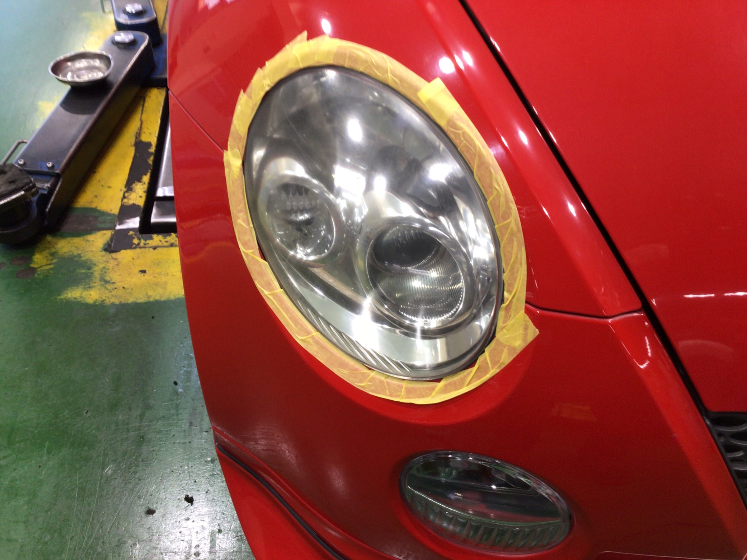 コペン 車検 ヘッドライトコーティング ダイハツ コペン メンテナンス商品 その他 車検 サービス事例 タイヤ館 草加インター タイヤからはじまる トータルカーメンテナンス タイヤ館グループ