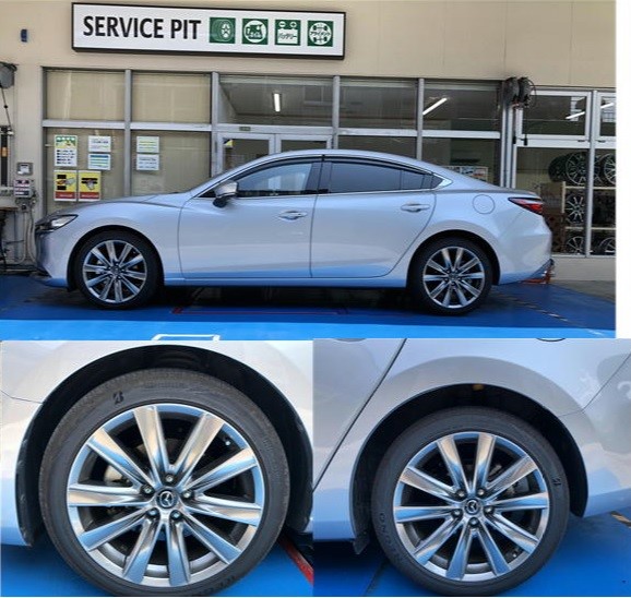 Mazda６ 車高調tein Flex Z取付 と 減衰力調整方法 です マツダ アテンザ その他 パーツ取付 足回り関係取付 サービス事例 タイヤ館 矢野 タイヤからはじまる トータルカーメンテナンス タイヤ館グループ