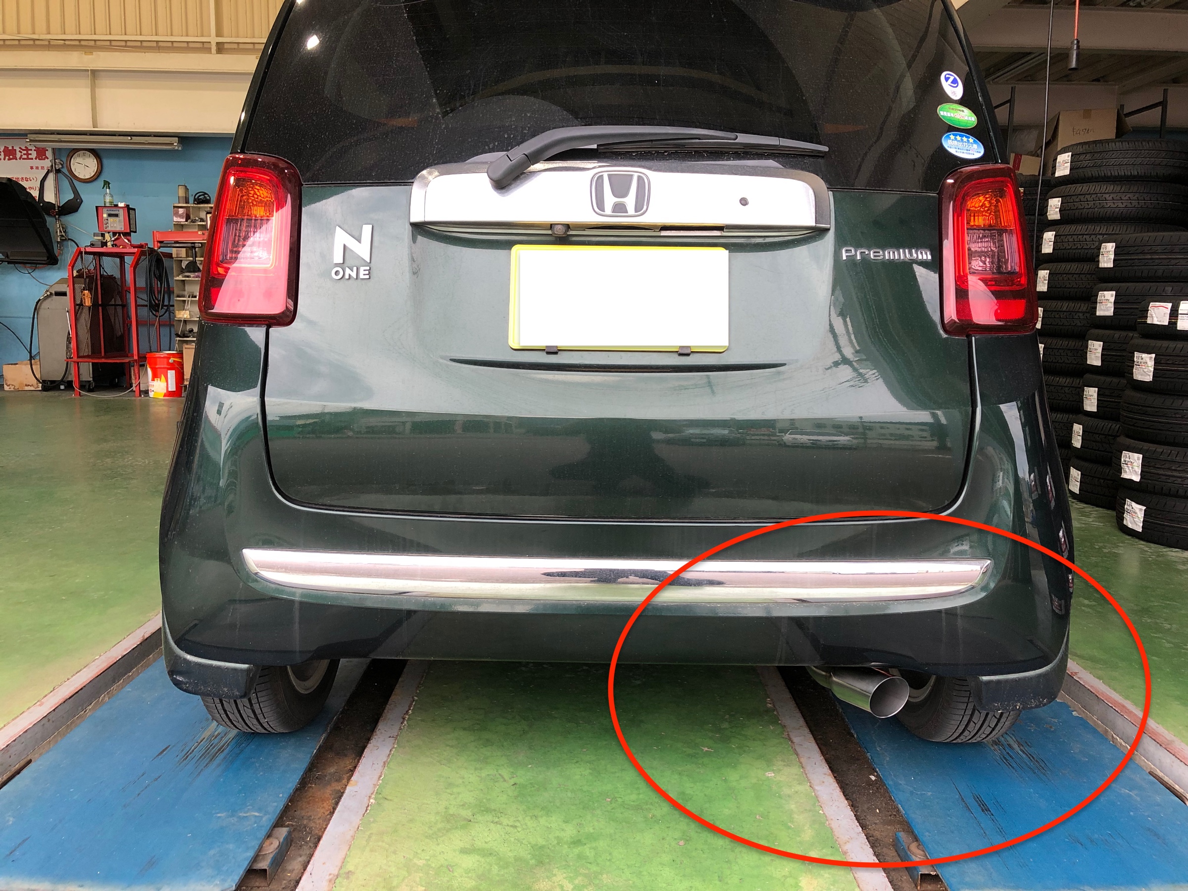 ホンダ　N-ONE マフラー BLITZ BLITZブリッツマフラーガーニッシュFRP60411ホンダN-ONE