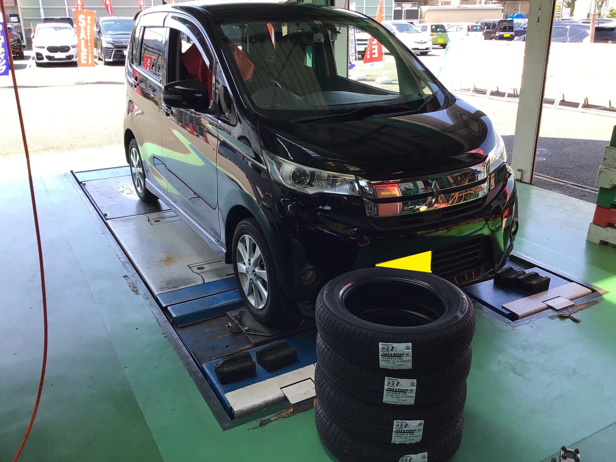 三菱ekワゴン タイヤ代だけ下さい！車検7年3月