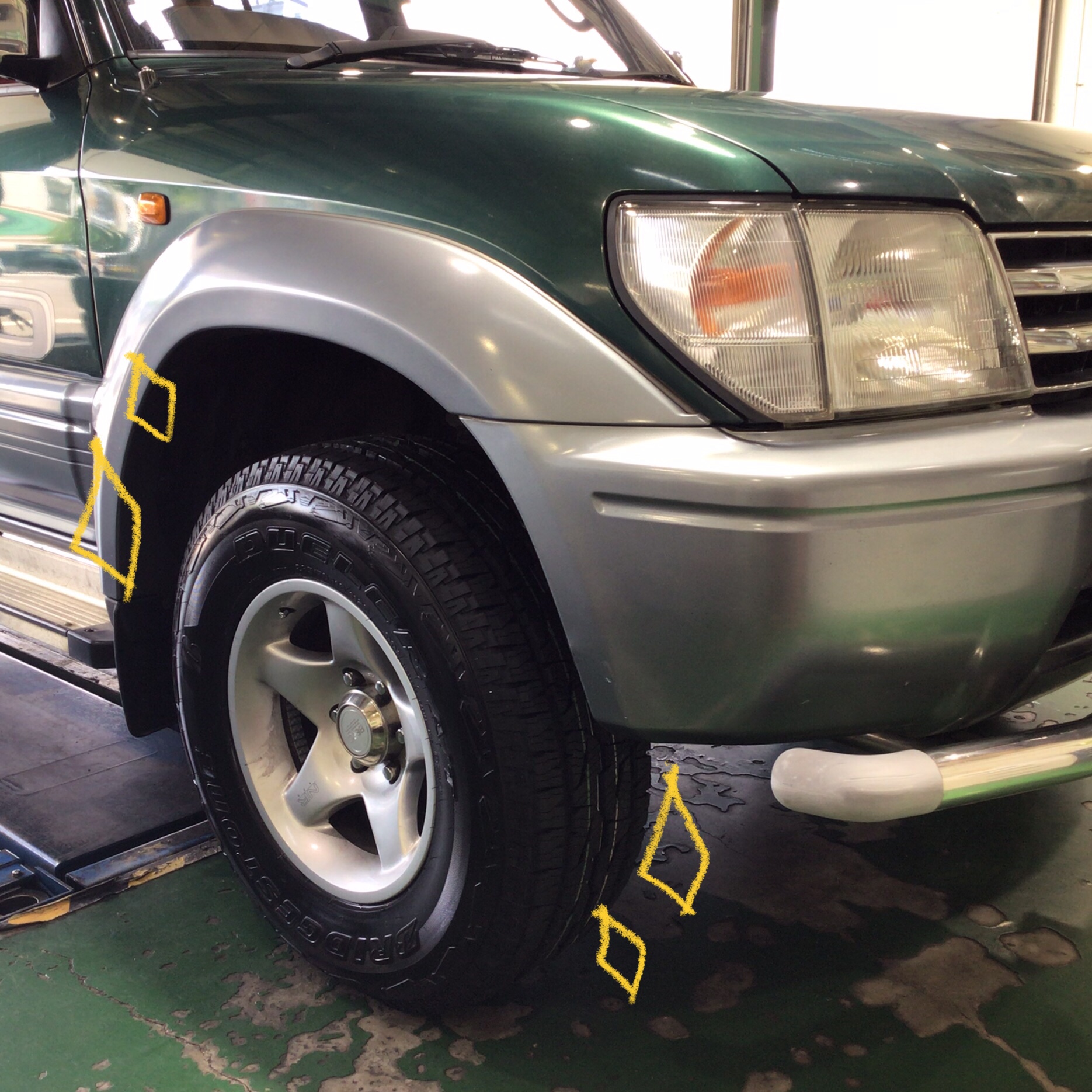 タイヤ館 須賀川】☆SUV トヨタ ランクルプラド 夏タイヤ交換 