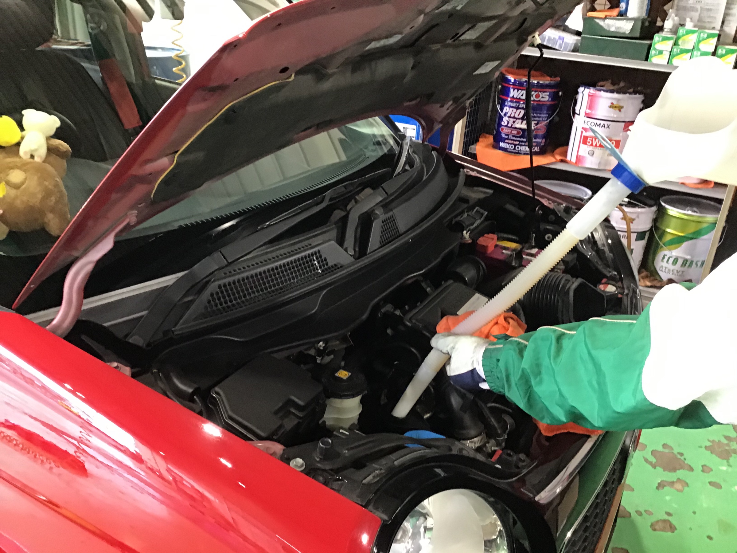 ホンダ N One オイル交換 サービス事例 タイヤ館 あさか タイヤからはじまる トータルカーメンテナンス タイヤ館グループ