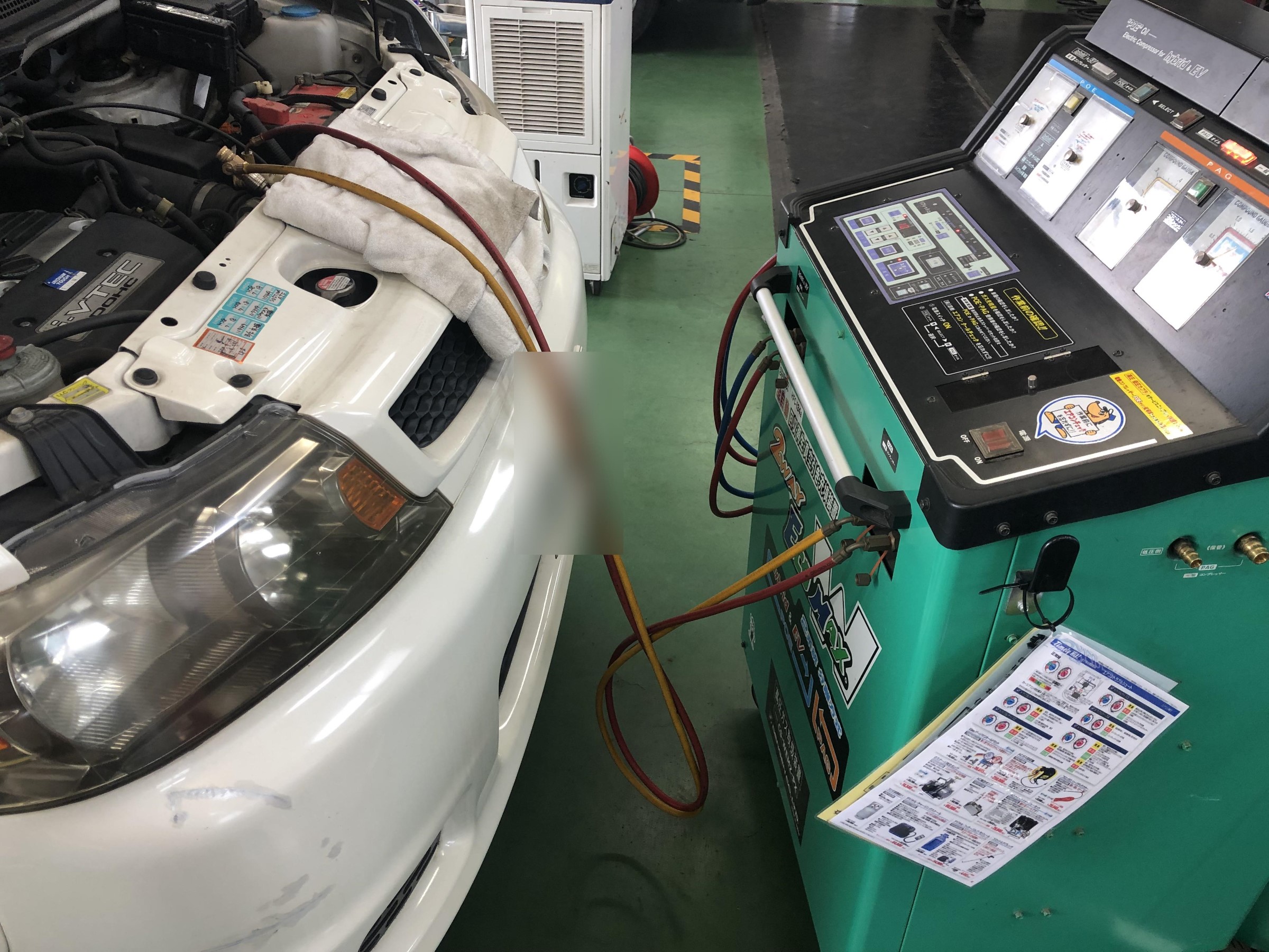 ホンダ ステップワゴンＲＦ5 エアコンコンプレッサー交換 | ホンダ