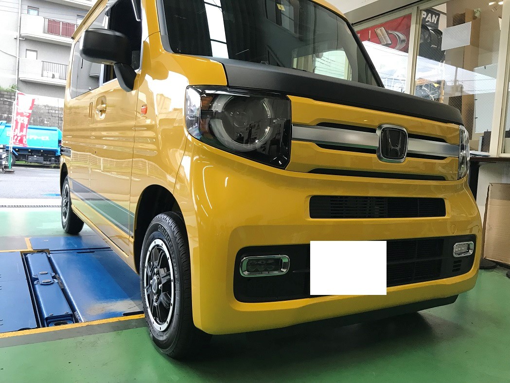 N-VAN ホイール交換 | 店舗おススメ情報 | タイヤ館 港北ニュー N-VAN ホイール交換 | 店舗おススメ情報 | タイヤ館 港北ニュー