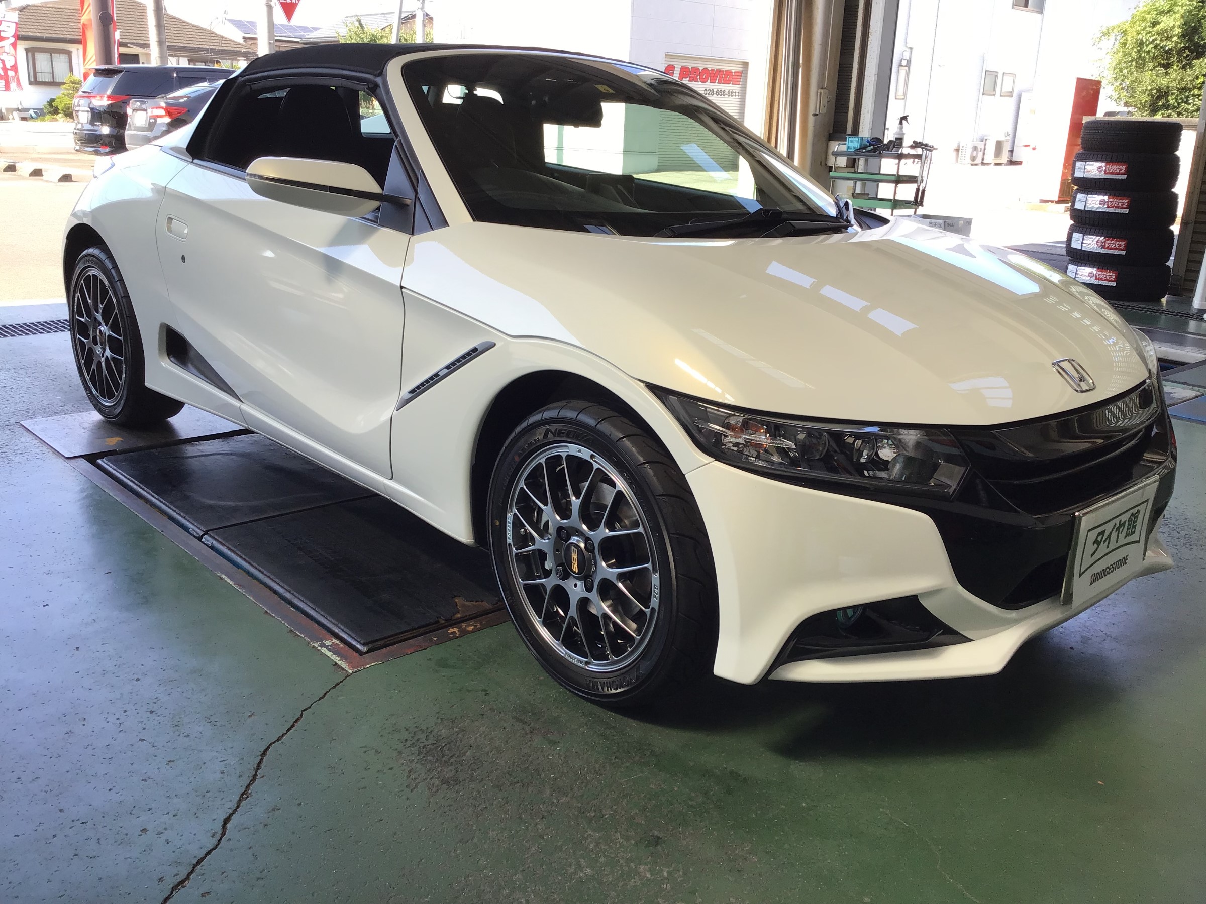 S660使用 BBS タイヤホイールセット ヨコハマタイヤ フレバ BBS BBS RP