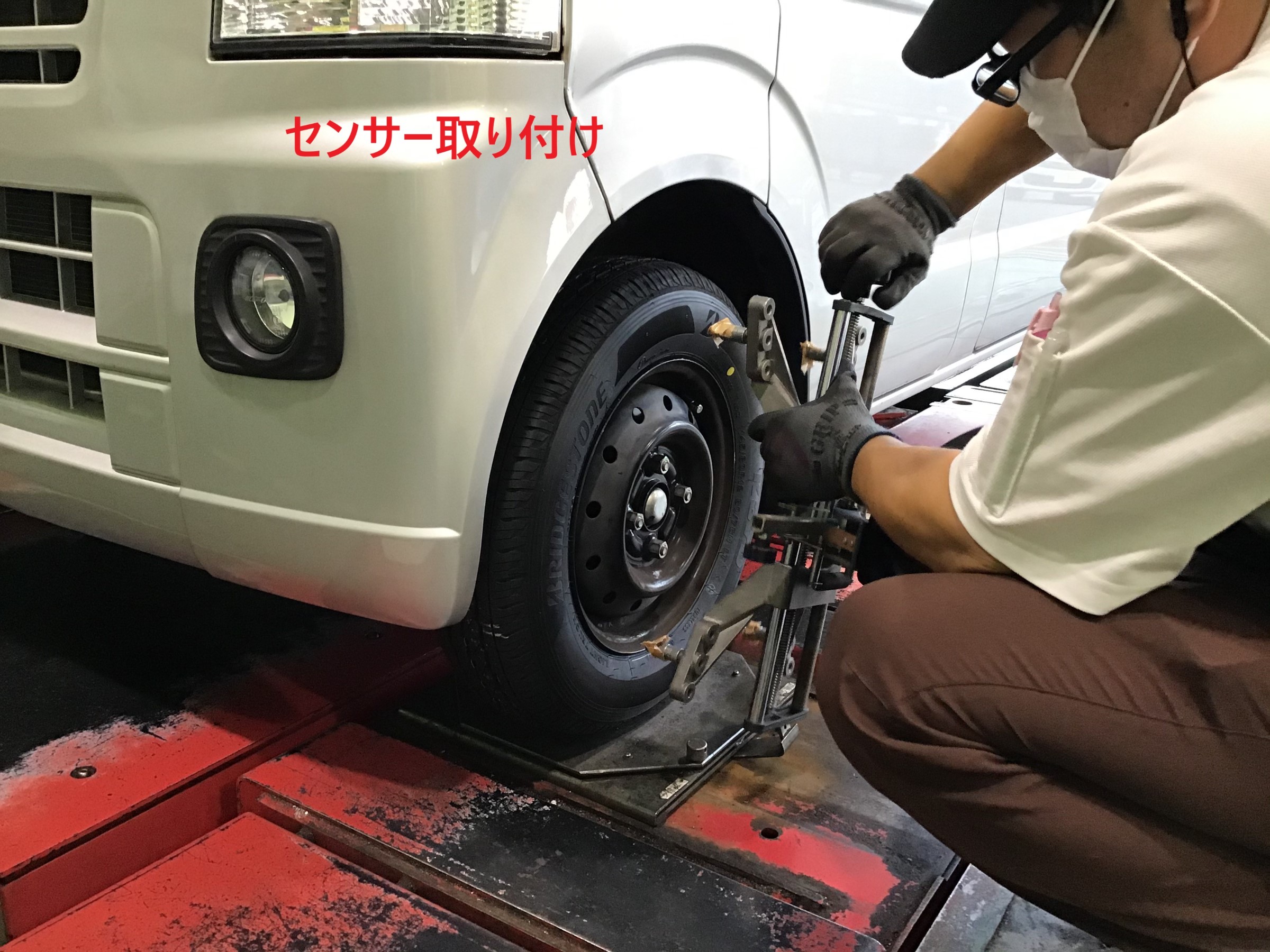 センサーを取り付けております！