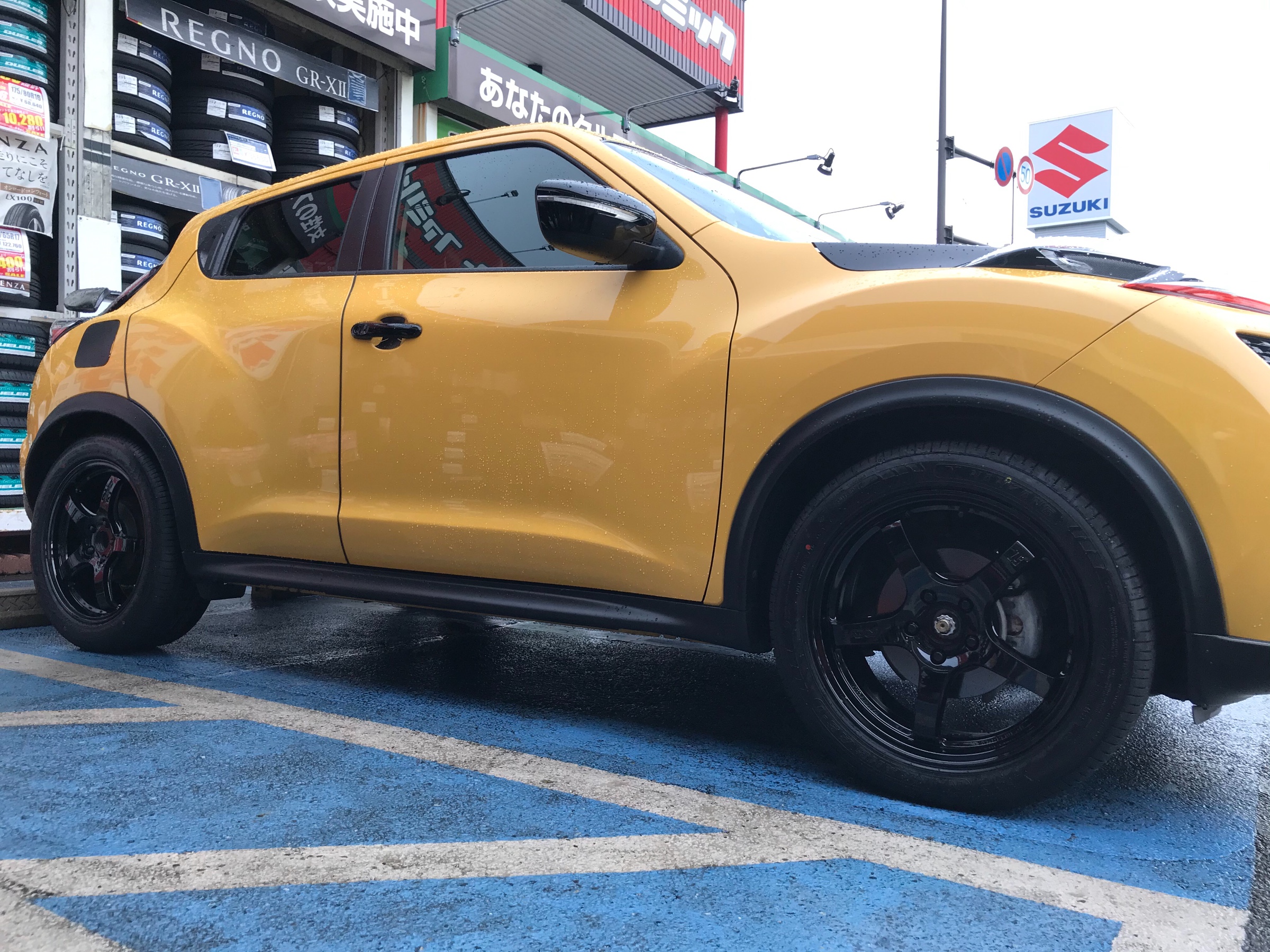 日産 ジューク アルミホイール取り付け 取り付け 施工事例集 タイヤ館 福岡西 タイヤからはじまる トータルカーメンテナンス タイヤ館グループ